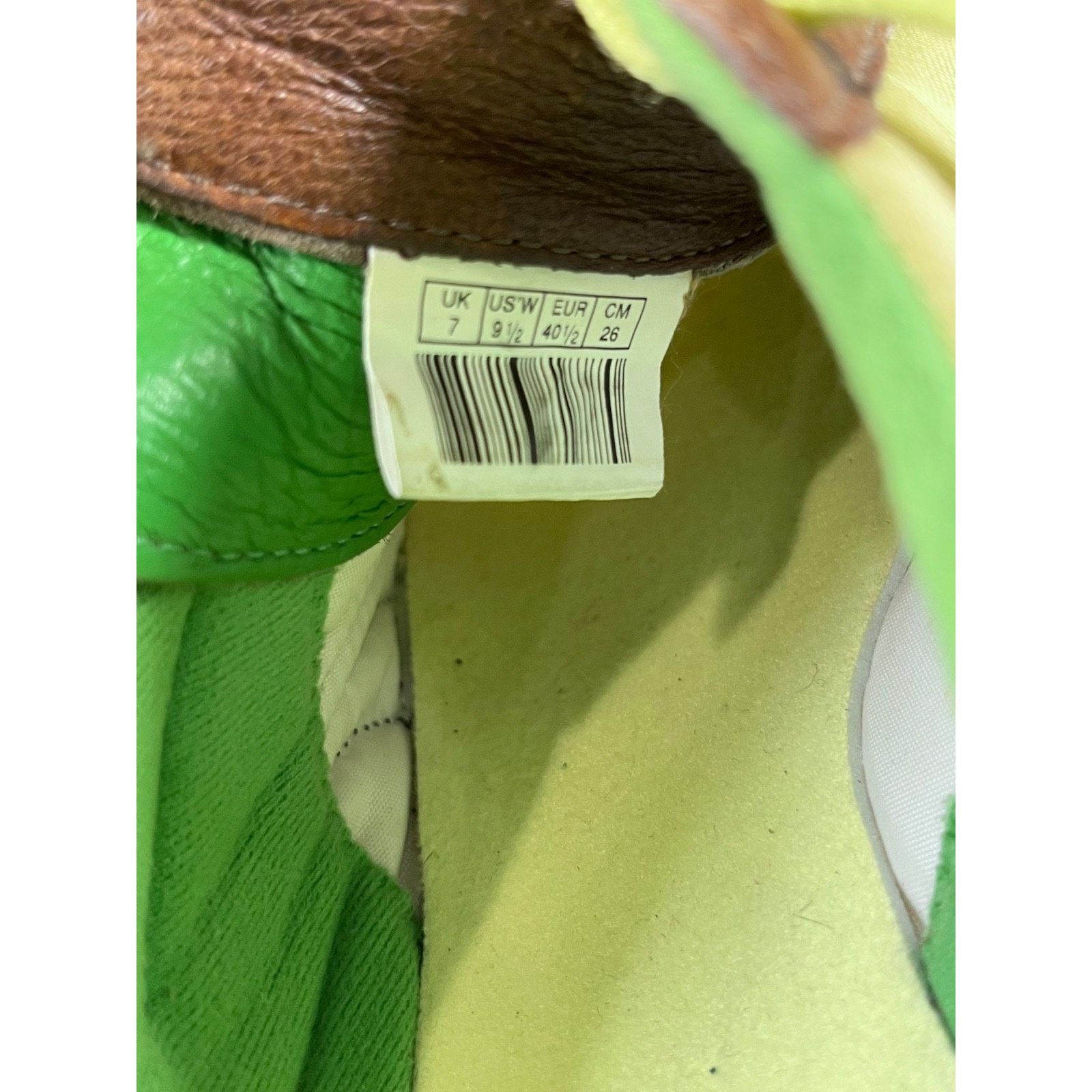 Puma Unique! VTG Puma Womens Shoes Lime Green / Brown Leather 9.5 Size US 9.5 / IT 39.5 - 18 Thumbnail