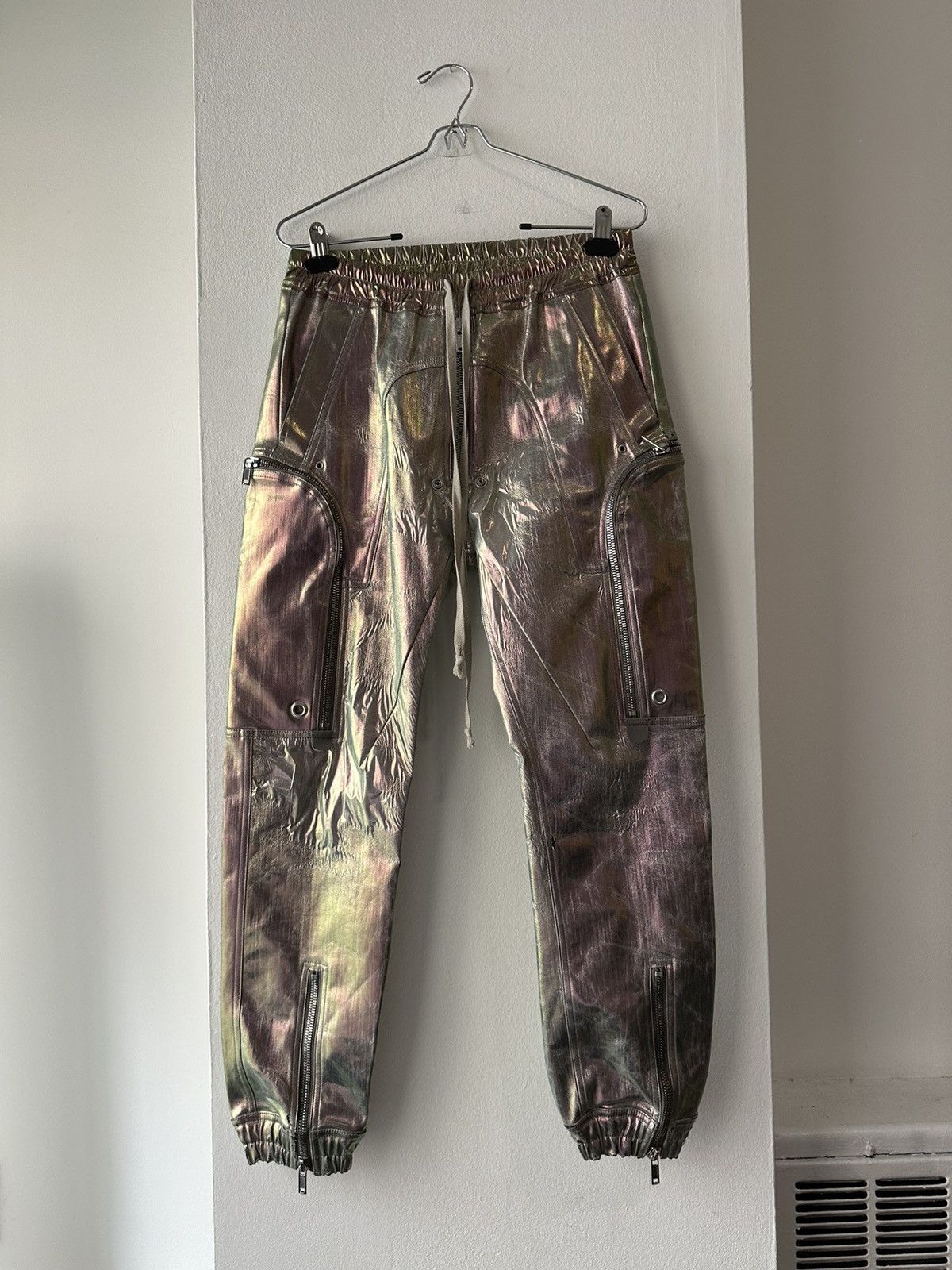 Rick Owens Iridescent Tecuatl Bauhaus Bela Cargo Joggers | Grailed