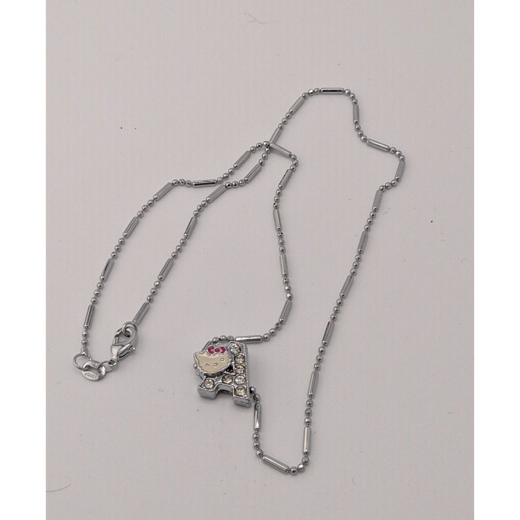 Other Hello Kitty Letter A Pendant Necklace 18KGP Chain 15" With R Size ONE SIZE - 5 Thumbnail