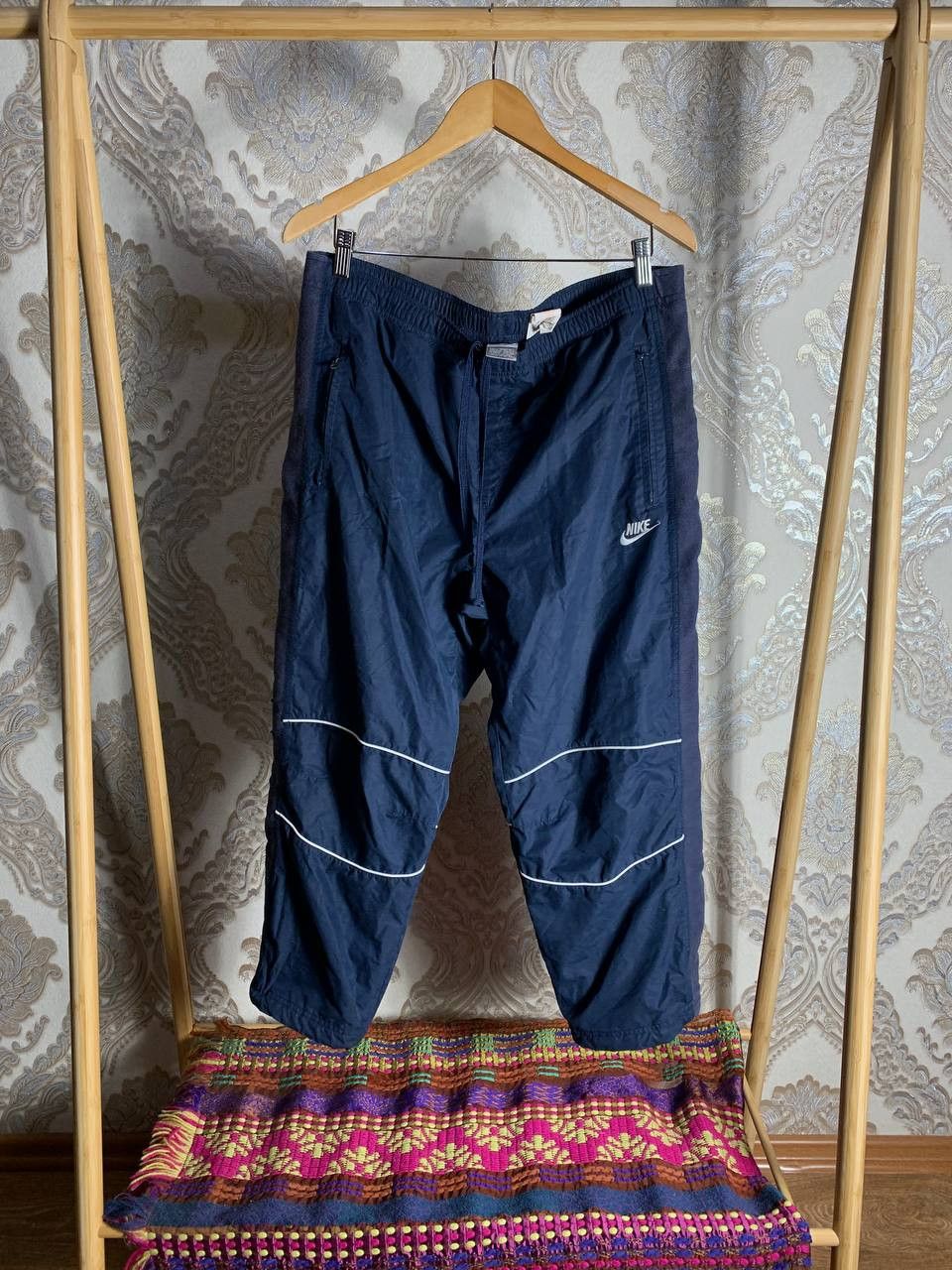 Nike Vintage Nike Retro Sweatpants Nylon Drill Swoosh Y2K 90s Size US 34 / EU 50 - 1 Thumbnail