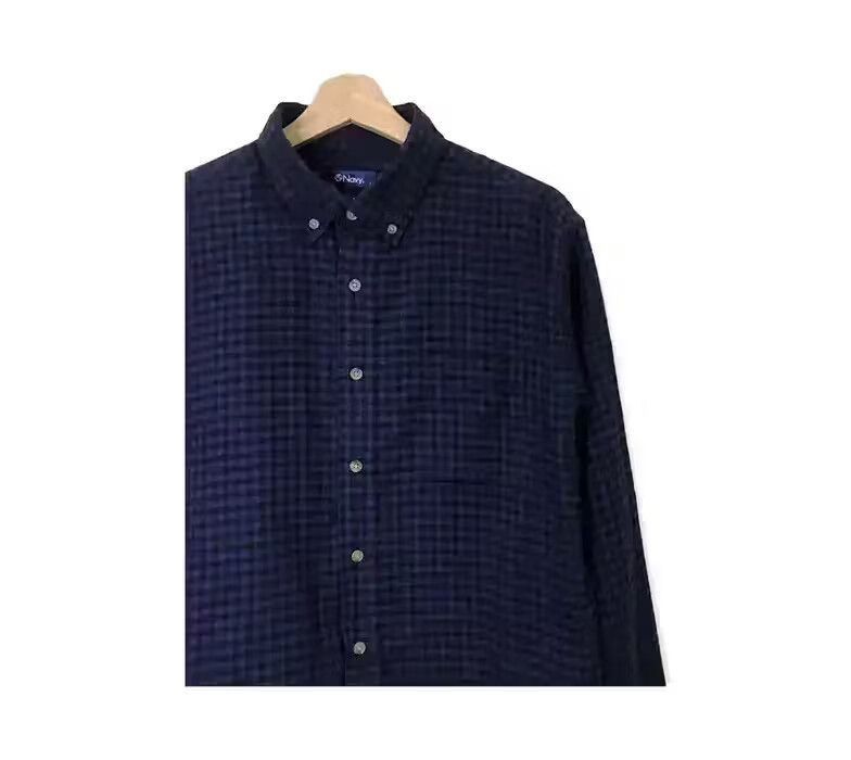 Flannel Navy Plaid Tartan Flannel Shirt Size US M / EU 48-50 / 2 - 4 Thumbnail