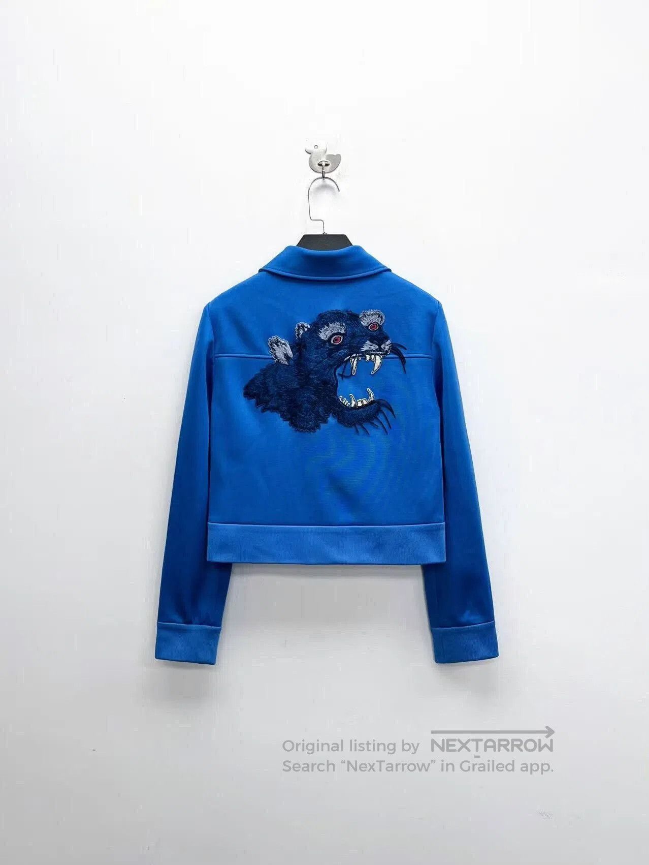 Gucci gucci blue embroidered tiger head zip jacket. Size S / US 4 / IT 40 - 2 Thumbnail