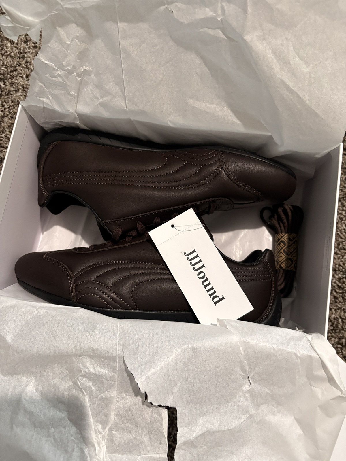 JJJJound × Puma JJJJound Puma Speedcat Leather Brown Size US 8 / EU 41 - 7 Thumbnail