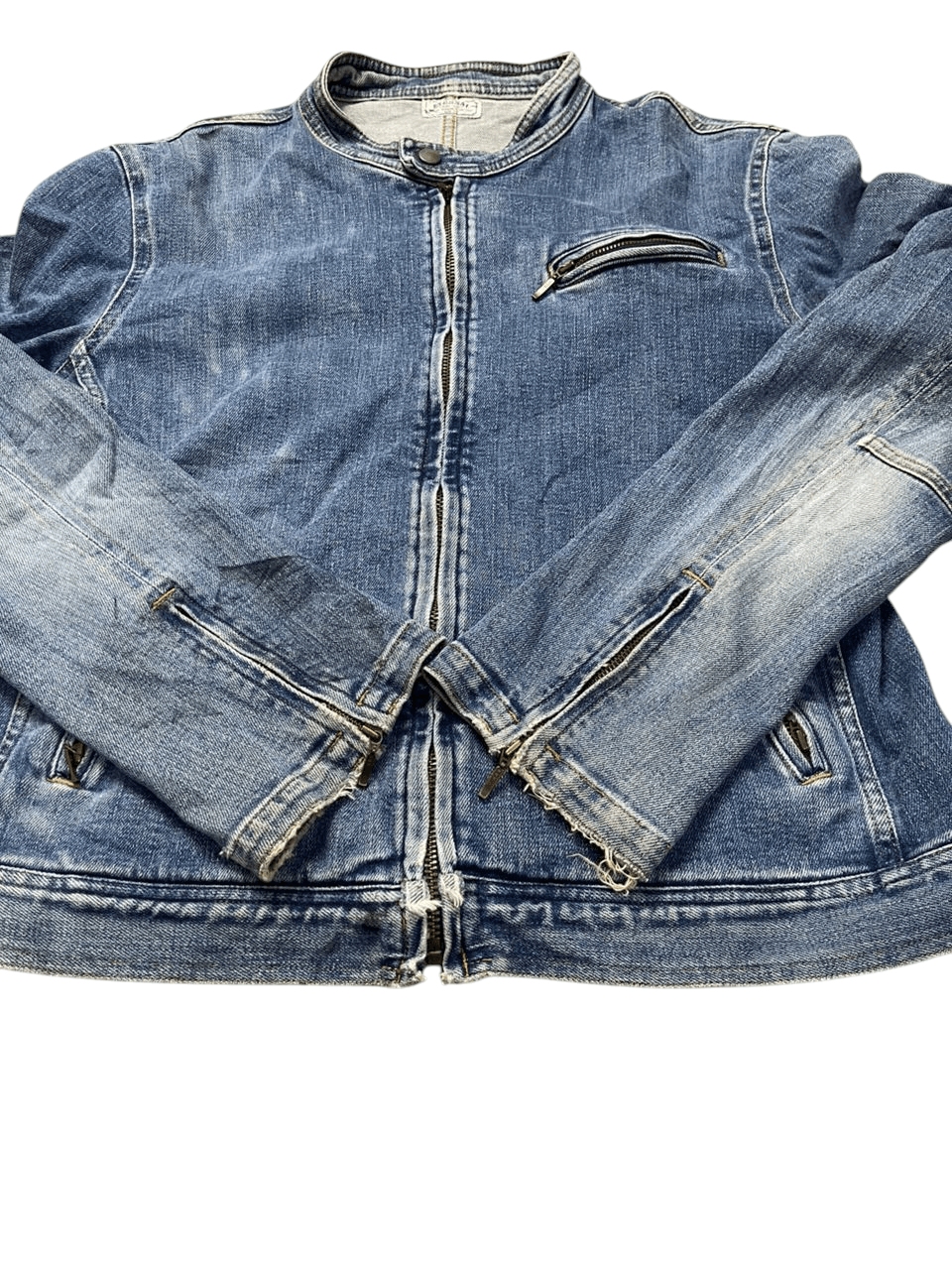 Eternal Vintage Eternal Biker Denim Jacket Size US M / EU 48-50 / 2 - 4 Thumbnail