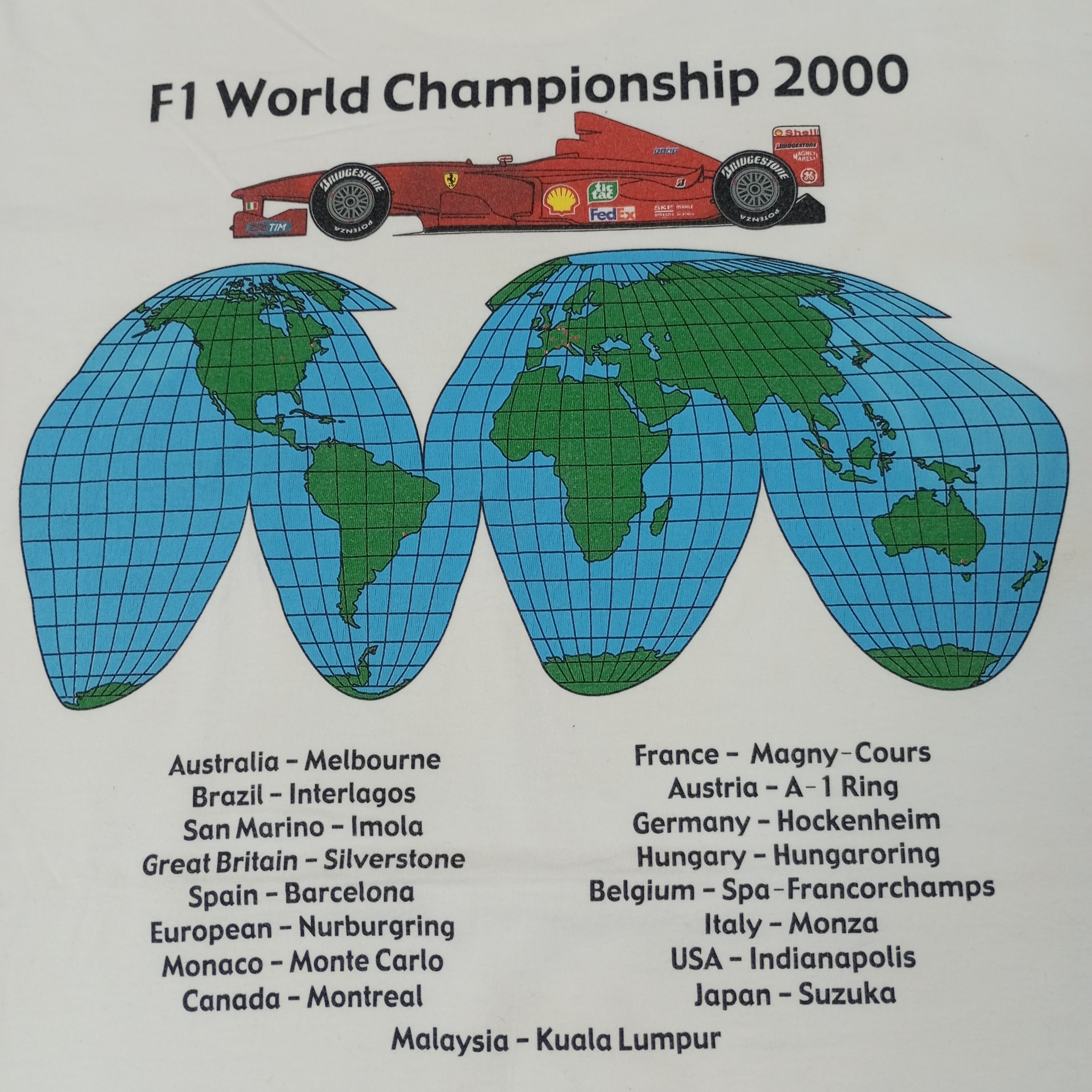 Ferrari F1 World Championship 2000 Ferrari Tshirt c249n57 Size US M / EU 48-50 / 2 - 2 Thumbnail