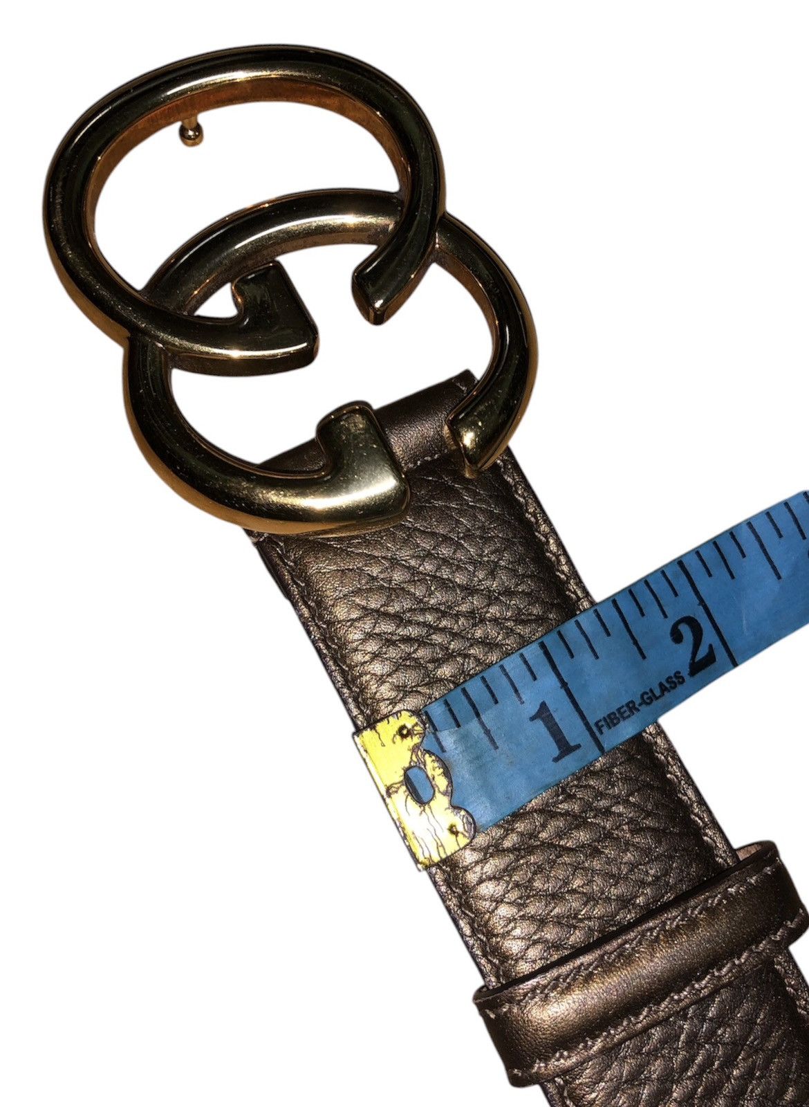 Designer × Gucci VINTAGE LEATHER BELT GUCCI 270802-214351-85-34 Size 32 - 20 Thumbnail