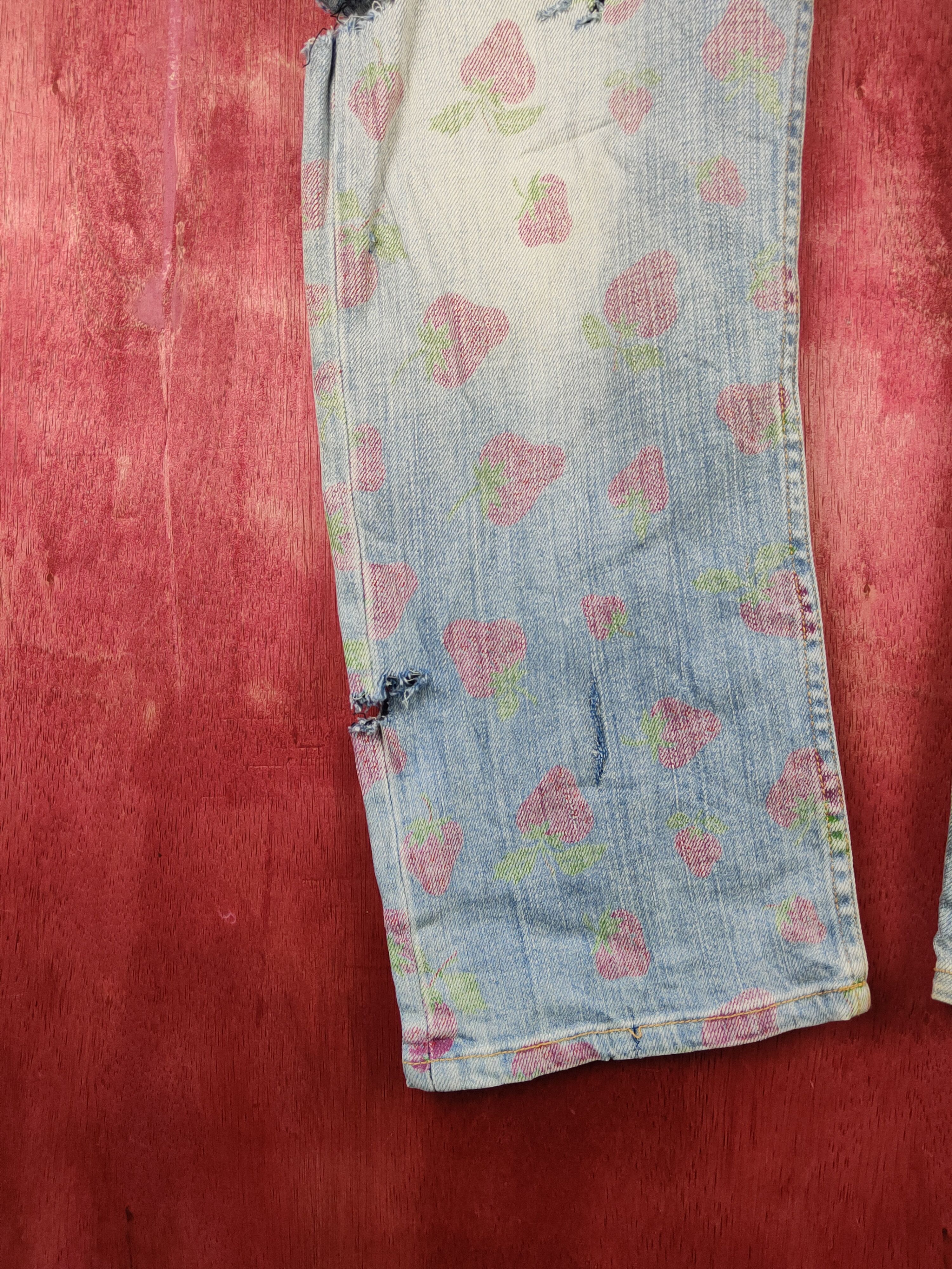 Current/Elliot Current Elliot strawberry faded Ripped Denim #S1537 Size 31" - 6 Thumbnail