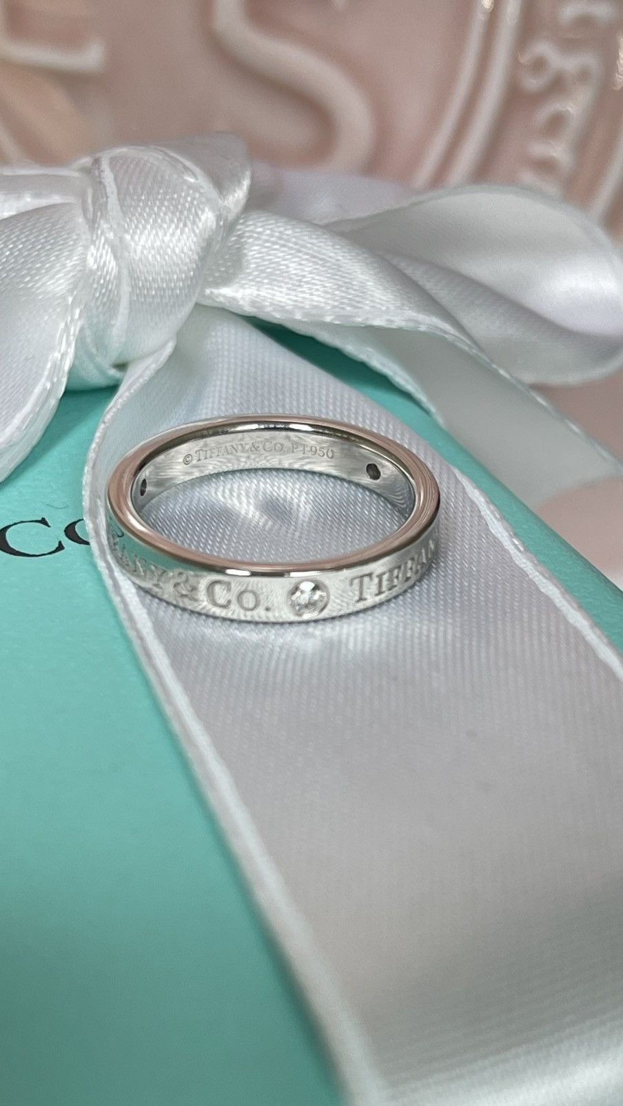 Tiffany & Co. Tiffany & Co. Band Ring Diamonds Platinum size 4 NEW $2600 Size ONE SIZE - 10 Thumbnail
