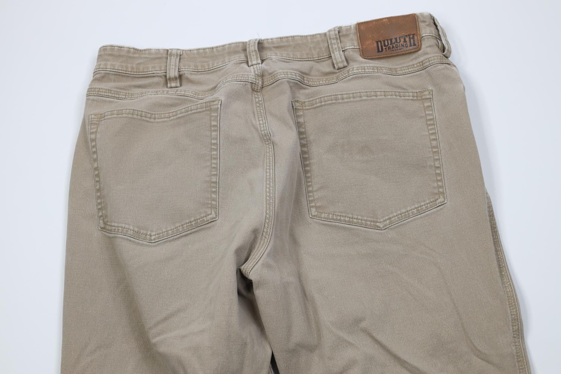 Duluth Trading Company Duluth Trading Co Gusset Flex Fire Hose Canvas Pants Beige Size US 36 / EU 52 - 11 Thumbnail