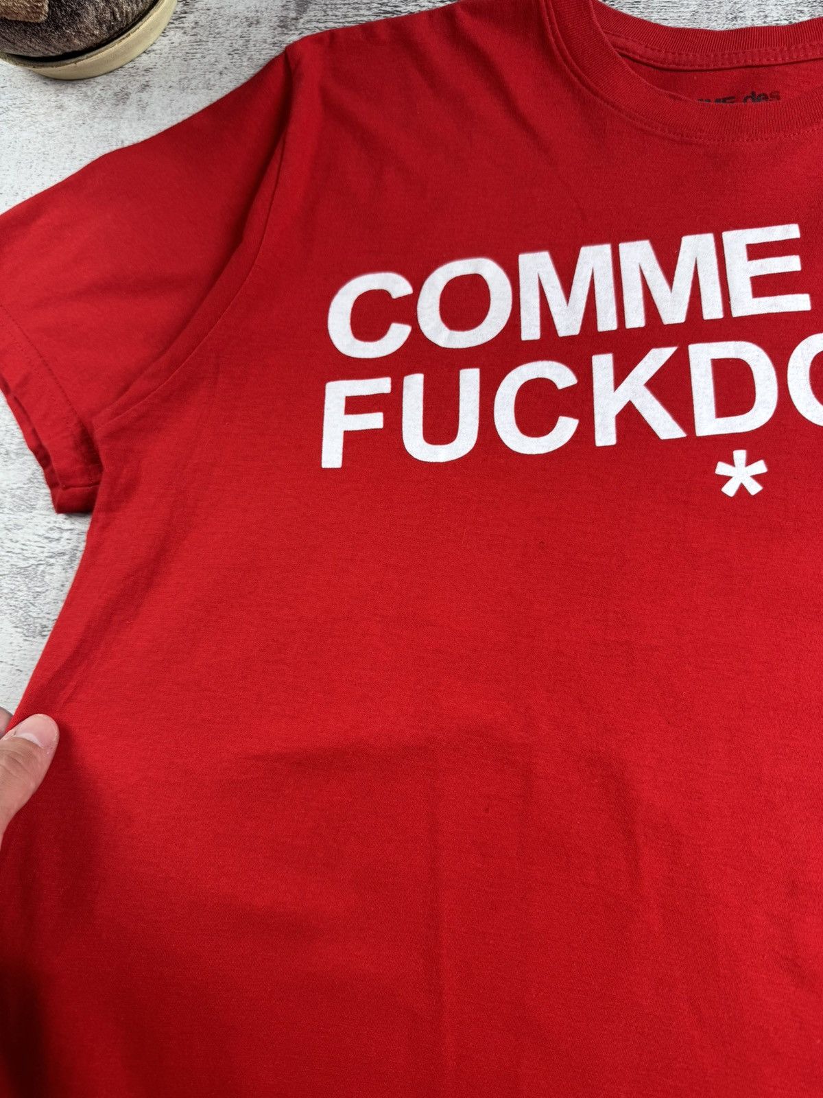 Comme Des Fuck Down Comme Des Fuckdown Men’s XLarge Red Logo Hip Hop Rap Cotton T Shirt Tee Jersey Size US XL / EU 56 / 4 - 9 Thumbnail