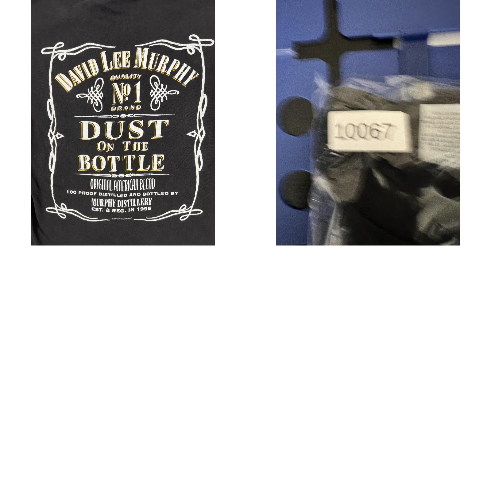 Gildan VINTAGE David Lee Murphy Dust On The Bottle T-Shirt Mens Large Black Country Size US L / EU 52-54 / 3 - 8 Thumbnail