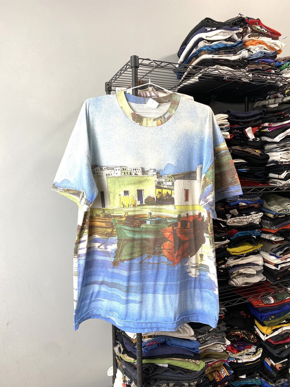 Rare! 1990’s Vintage Old City T Shirt Full Printed Archive