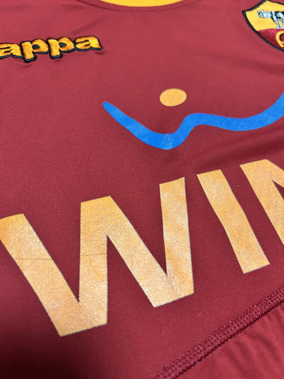 Kappa Vintage Kappa FC ROMA 2008/09 home magila shirt size XL Size US XL / EU 56 / 4 - 7 Thumbnail