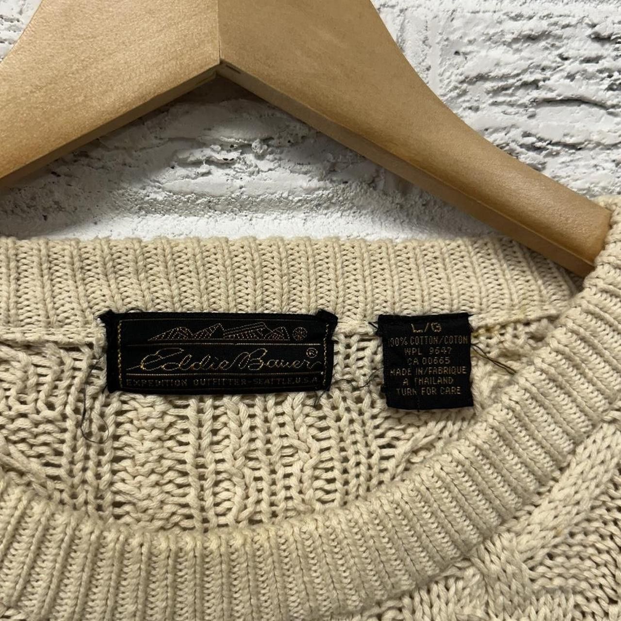 Eddie Bauer Vintage Eddie Bauer Cable Knit Sweater Men’s Large Size US L / EU 52-54 / 3 - 4 Thumbnail