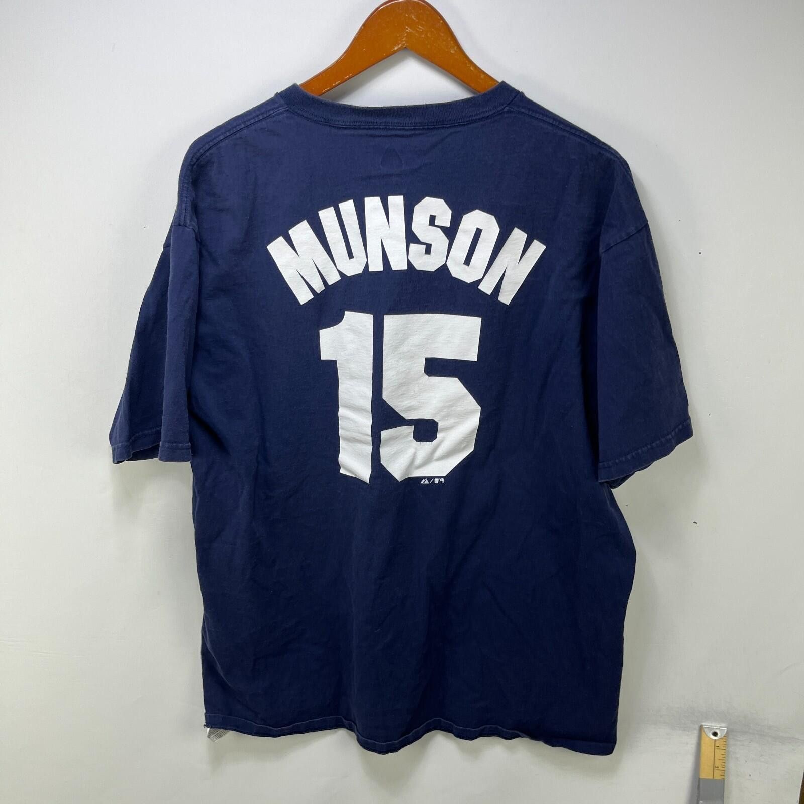 Majestic Vintage New York Yankees Munson T-Shirt XL Size ONE SIZE - 7 Thumbnail