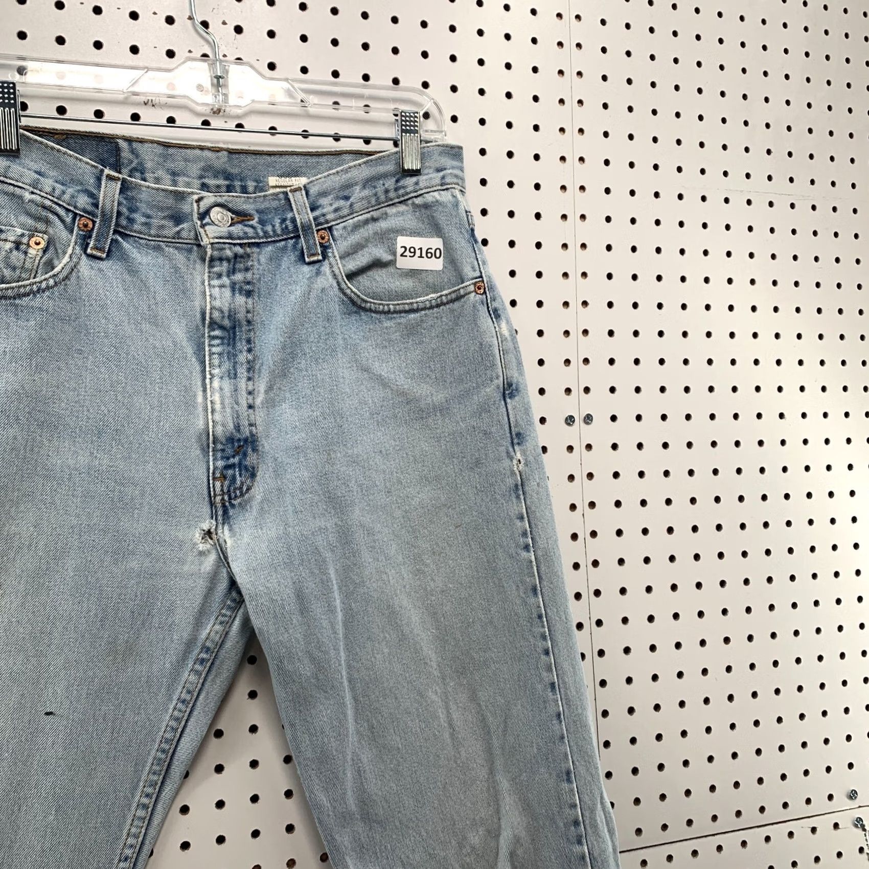 Levi's Vintage Levi'S 505 Denim Jeans Mens Size Fits 33x33.5 Light Wash Straight Leg Size US 33 - 5 Thumbnail