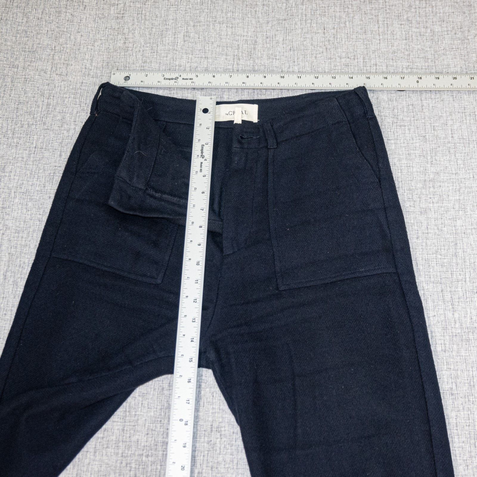 THE GREAT The GREAT. Navy Cropped Fatigue Military High-Rise Pant Size 27" / US 4 / IT 40 - 8 Thumbnail