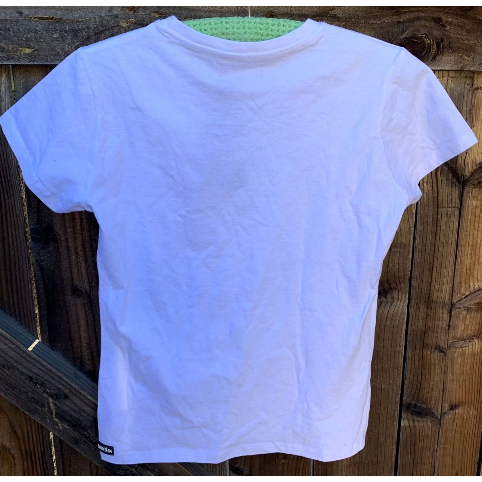 Vintage Look54 Berlin t-shirt M Was wirklich zahlt im Leben What Really Matters In Life White Cotton Short Sleeve Pullover Women T-Shirt Casual Size M / US 6-8 / IT 42-44 - 3 Thumbnail