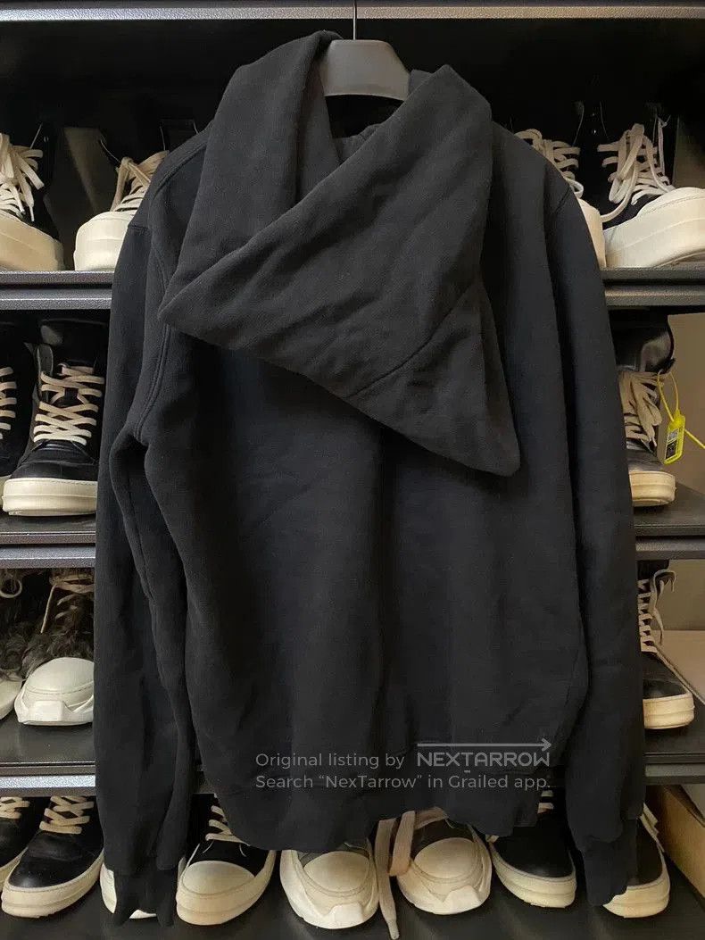 Rick Owens Rick Owens Black Hooded Zip-Up Jacket. Size US M / EU 48-50 / 2 - 2 Thumbnail