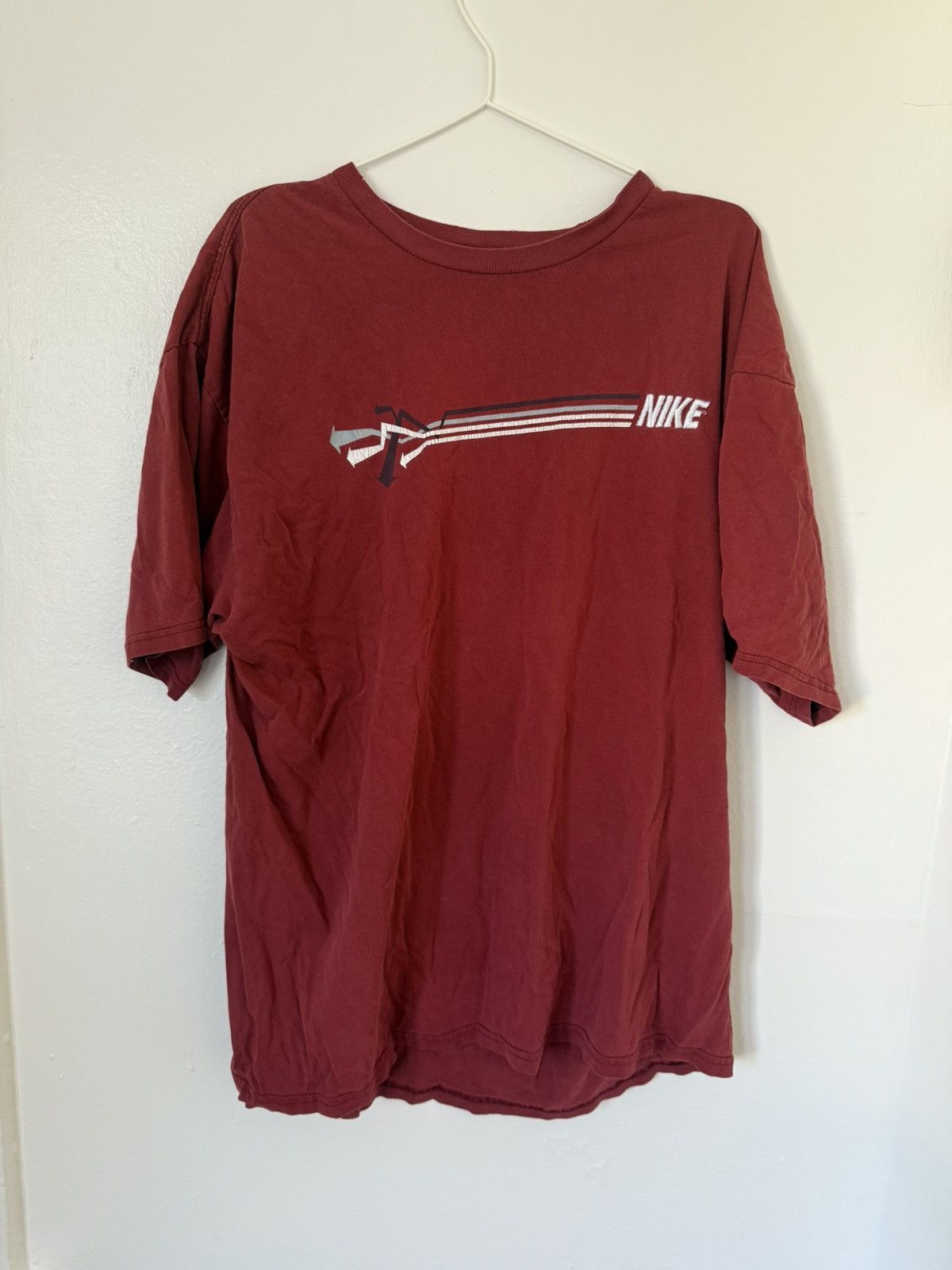 Nike Vintage nike essential red t shirt Size US XL / EU 56 / 4 - 3 Thumbnail