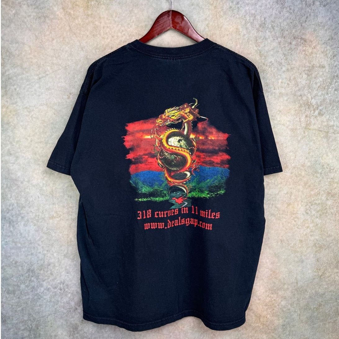 Vintage VTG Y2K Biker Snake Dragon T Shirt Sz XL Black Choppers Size US XL / EU 56 / 4 - 1 Thumbnail