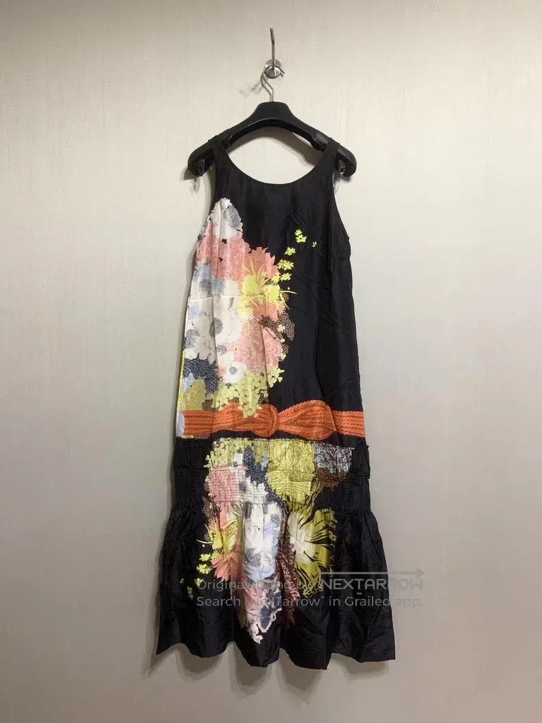 Dries Van Noten Dries Van Noten Runway-Exclusive Blooming Flower Silk Dres Size M / US 6-8 / IT 42-44 - 4 Thumbnail