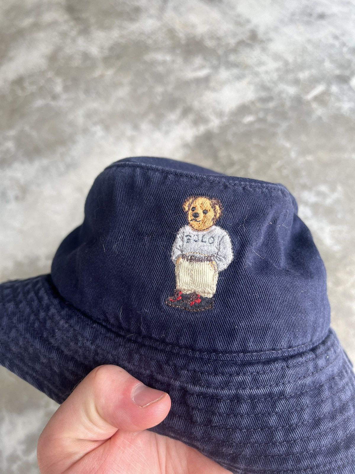 Polo Ralph Lauren Vintage Vintage 90 s polo Ralph Lauren bear bucket hat XL Grailed