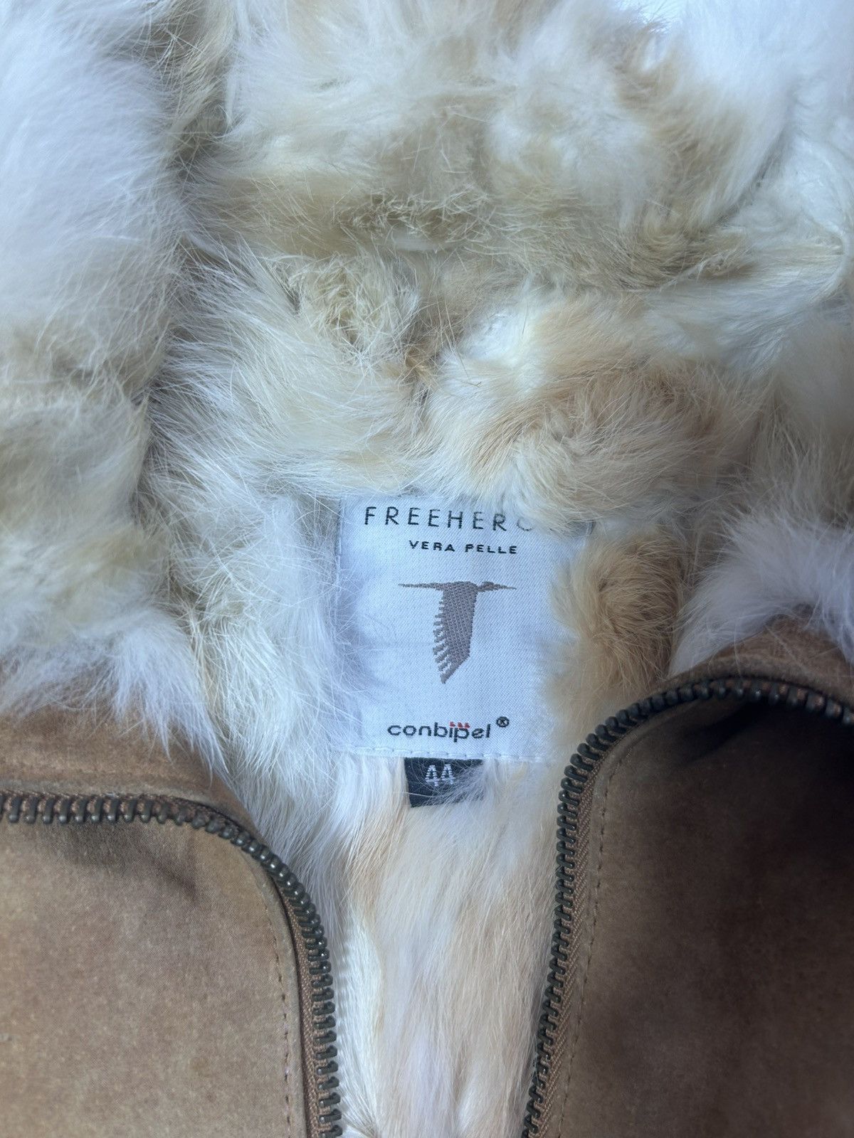 Other WOMENS 44/SMALL FREEHERON VERA PELLE /RABBIT FUR JACKET/COAT Size S / US 4 / IT 40 - 2 Thumbnail
