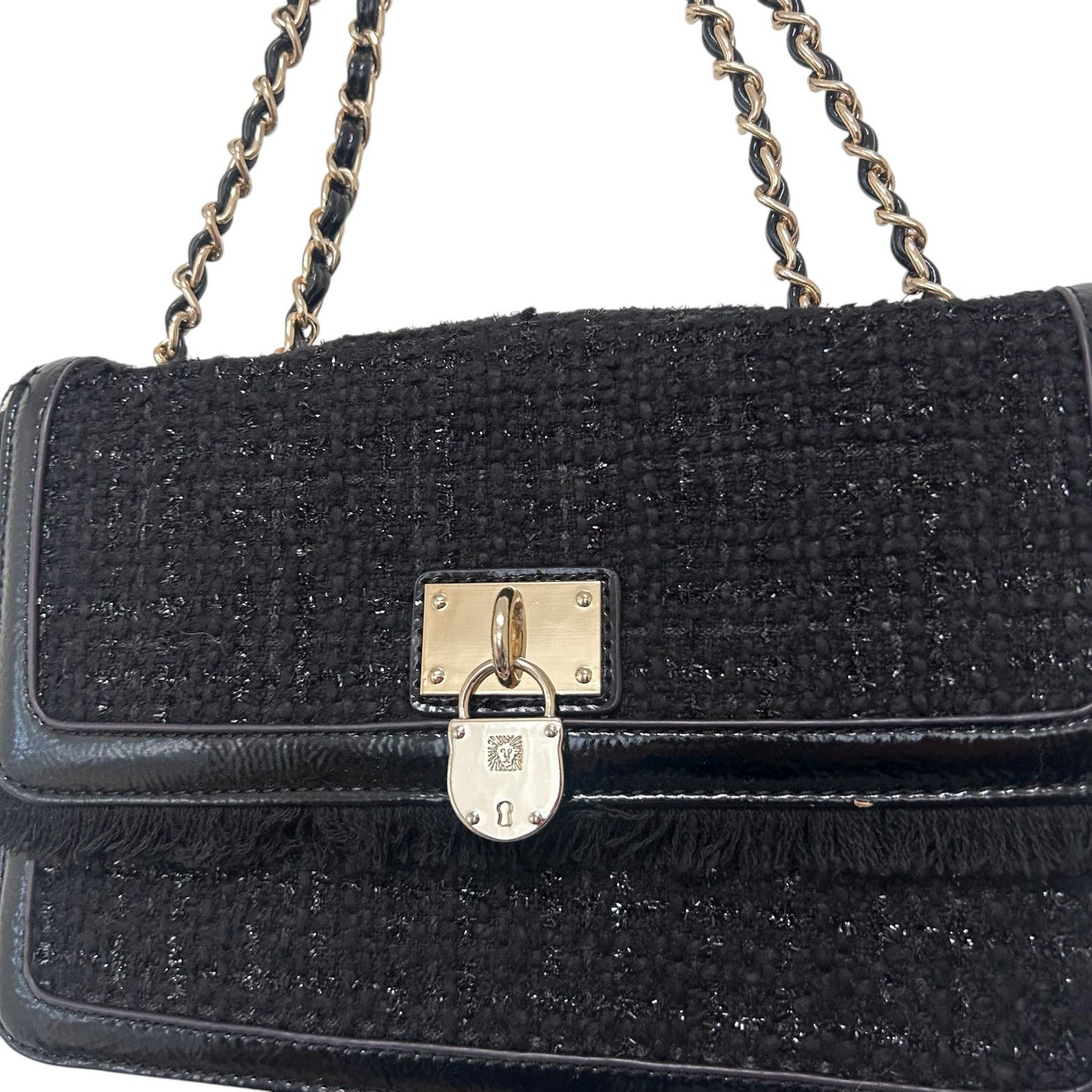 Anne Klein Anne Klein Black Tweed Bag Size ONE SIZE - 2 Thumbnail