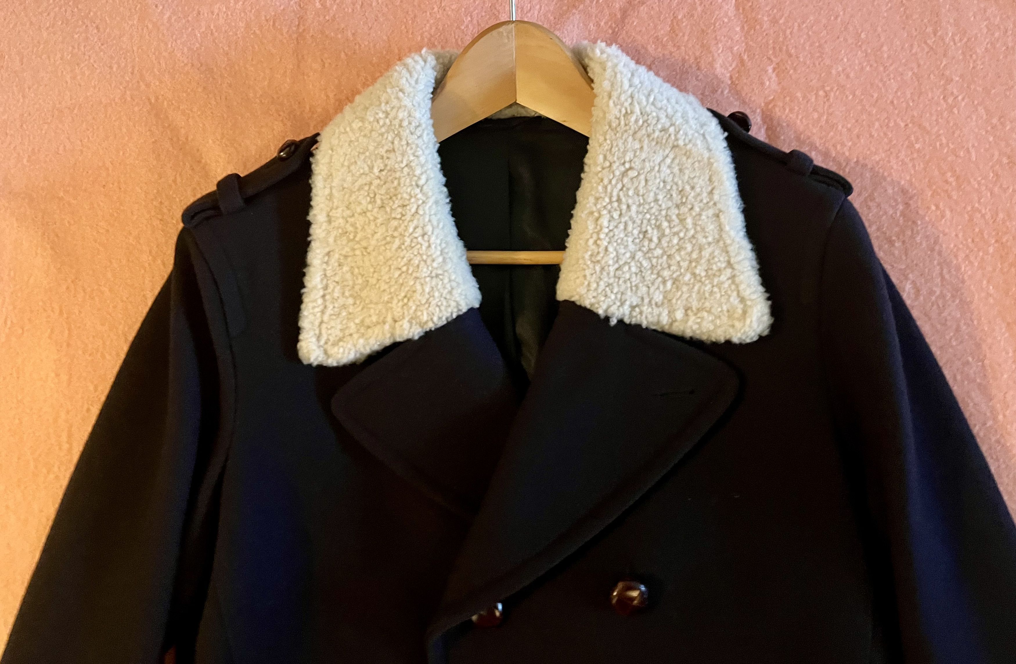 Neil Barrett LAST DROP $1985 Neil Barrett Wool Peacoat Shearling Collar Size US S / EU 44-46 / 1 - 6 Thumbnail