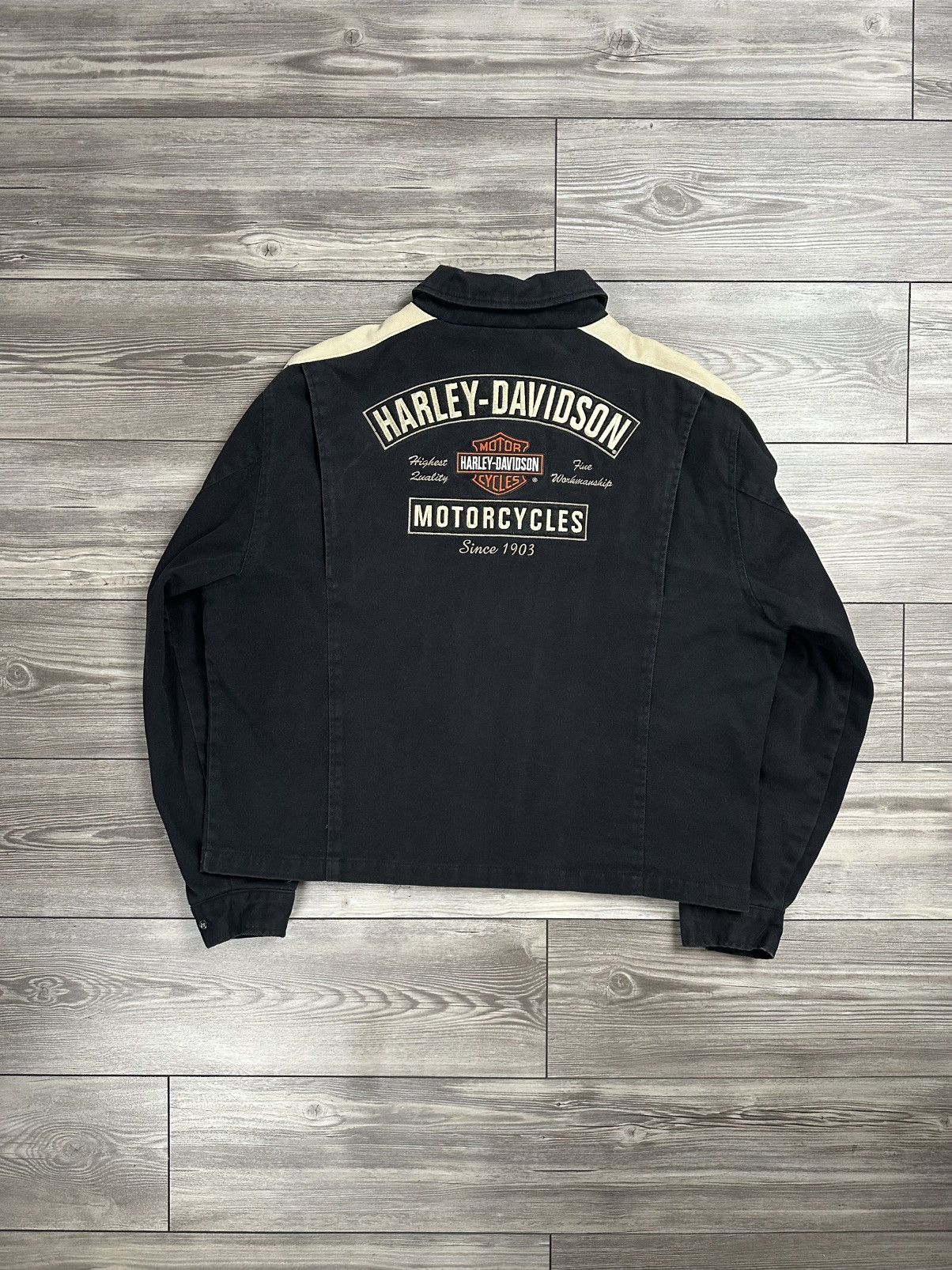 Harley Davidson × Vintage Vintage Y2K Harley Davidson Jacket Size US XL / EU 56 / 4 - 2 Thumbnail