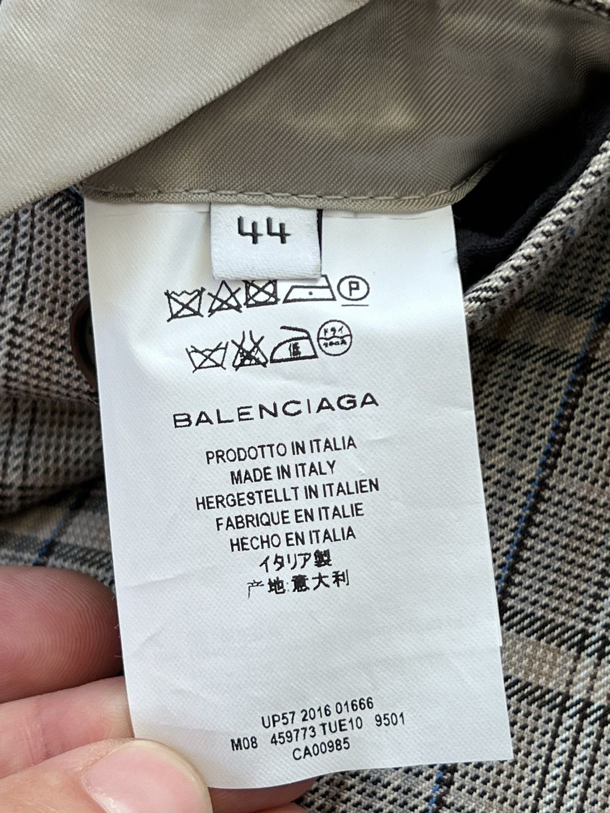 Balenciaga SS/17 Balenciaga Plaid Trench Coat Size US S / EU 44-46 / 1 - 12 Thumbnail