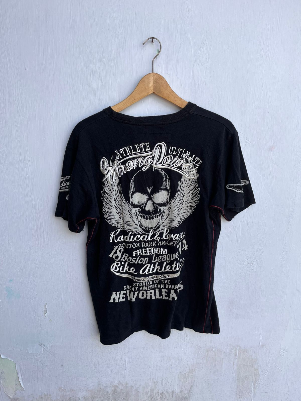 Japanese Brand Gothic Bike Athletic Skull Poem Tee Size US S / EU 44-46 / 1 - 2 Thumbnail