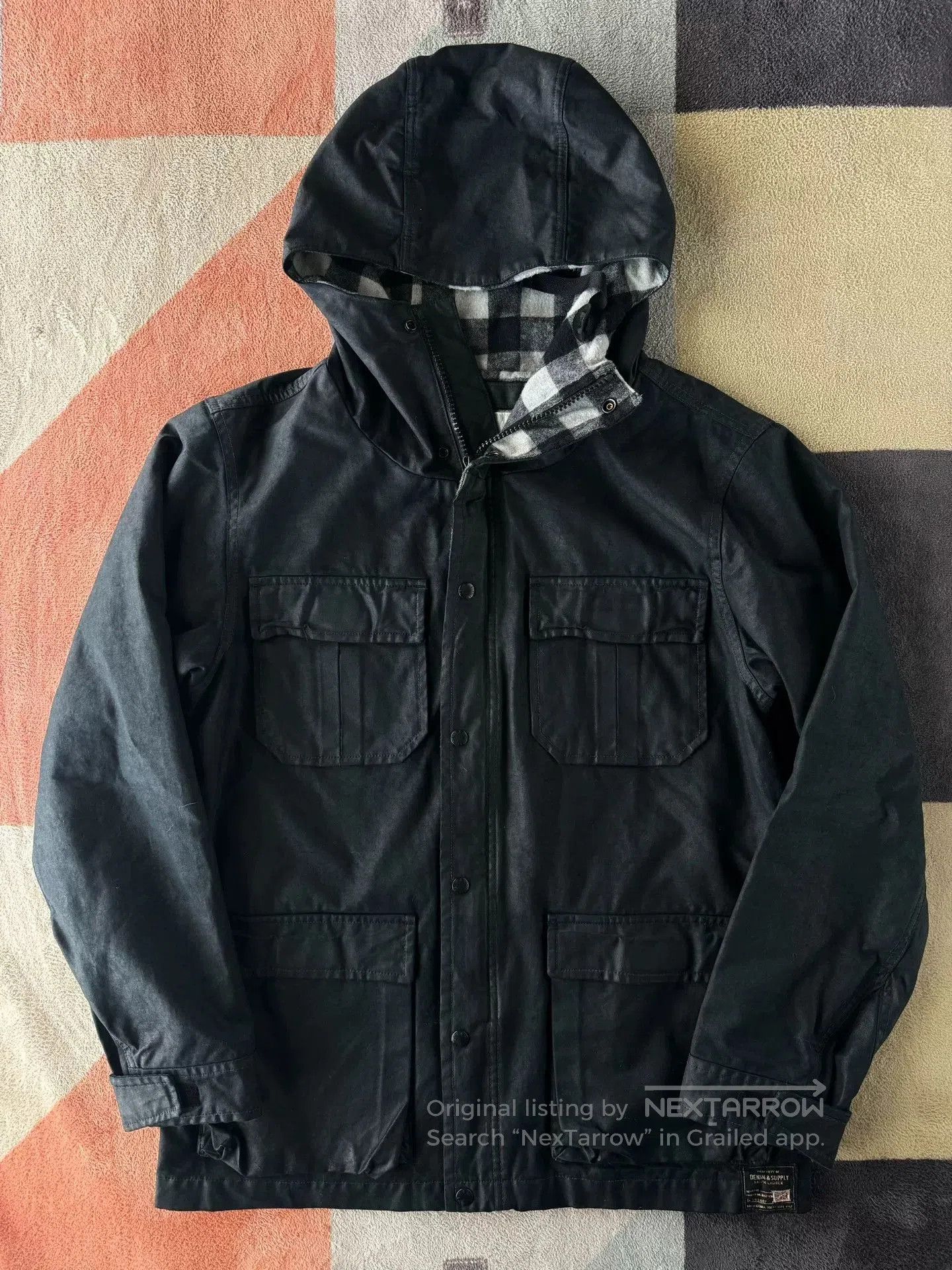 Denim & Supply Ralph Lauren Ralph Lauren Denim Supply Waxed Hooded Jacket. Size US M / EU 48-50 / 2 - 1 Thumbnail