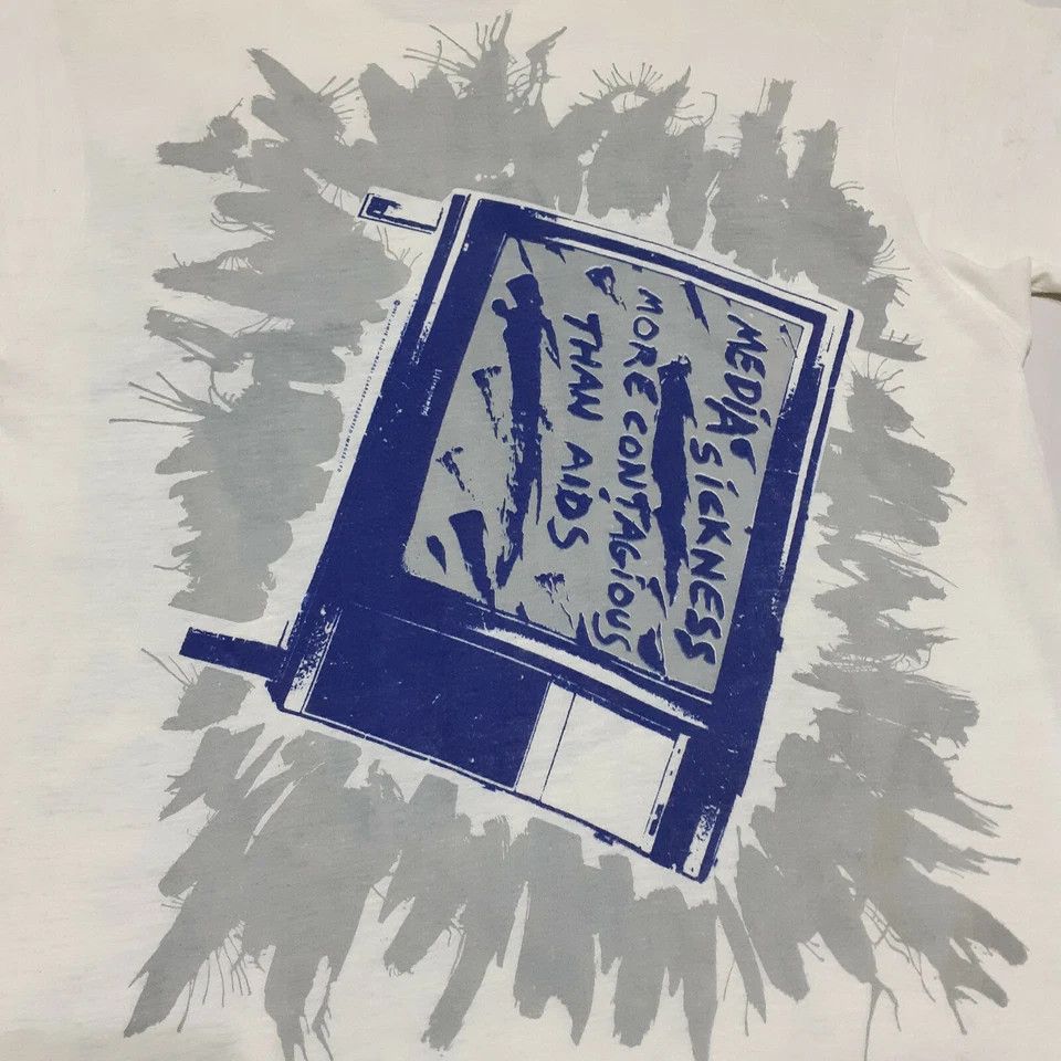 Vintage 80s Jamie Reid T Shirt 1987 Sex Pistols Malcolm McLaren Size US L / EU 52-54 / 3 - 9 Thumbnail