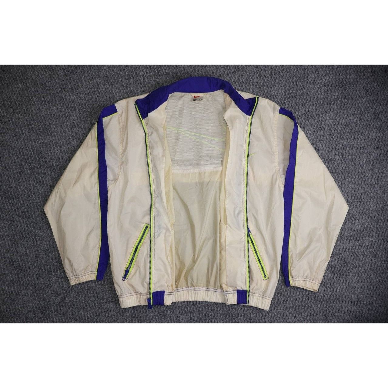 Nike VTG Nike Track Jacket Womens M White Blue Embroidery Size M / US 6-8 / IT 42-44 - 4 Thumbnail