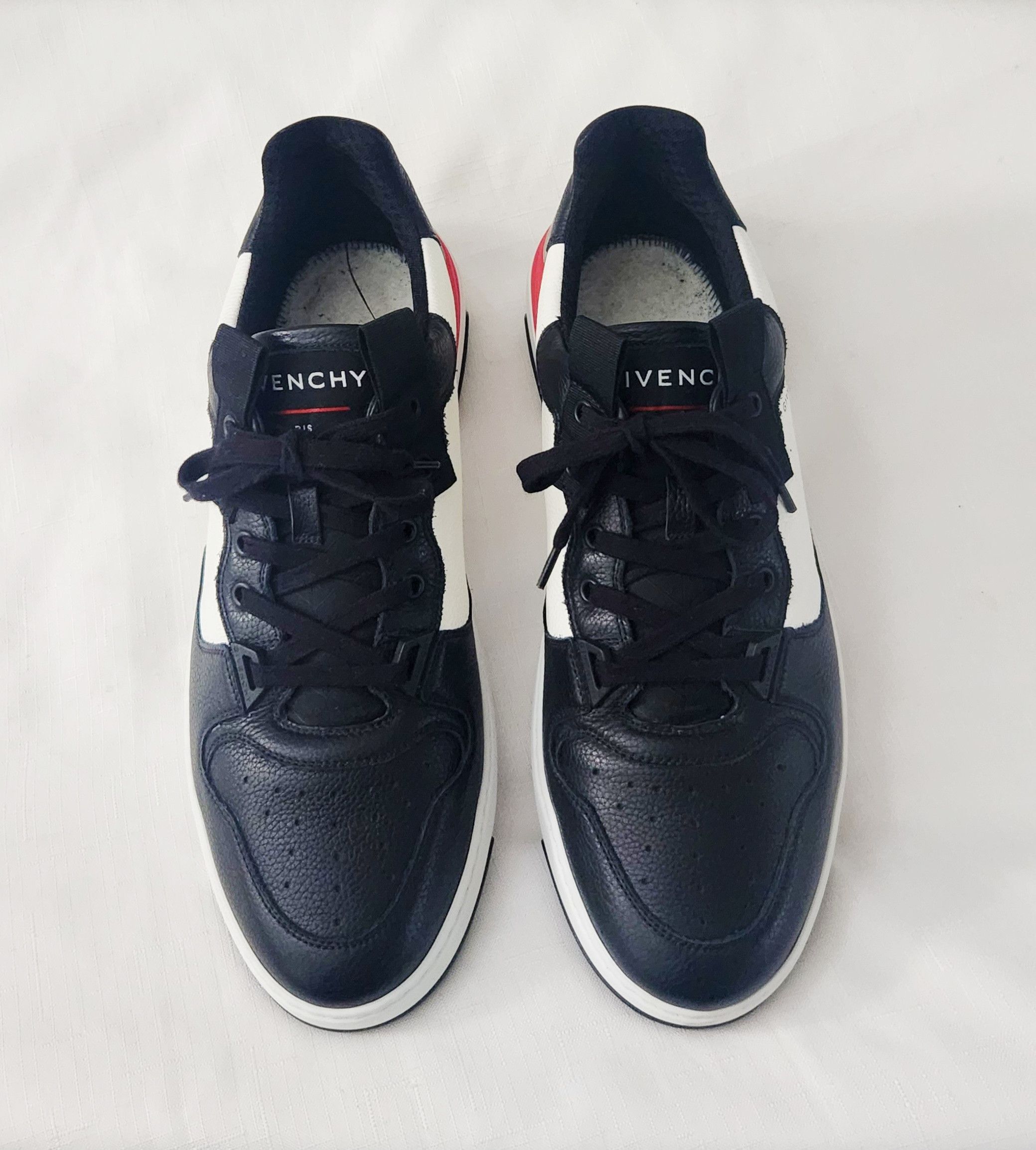 Designer × Givenchy Givenchy White Black multicolor Leather Runner Sneakers 46 Size US 13 / EU 46 - 3 Thumbnail