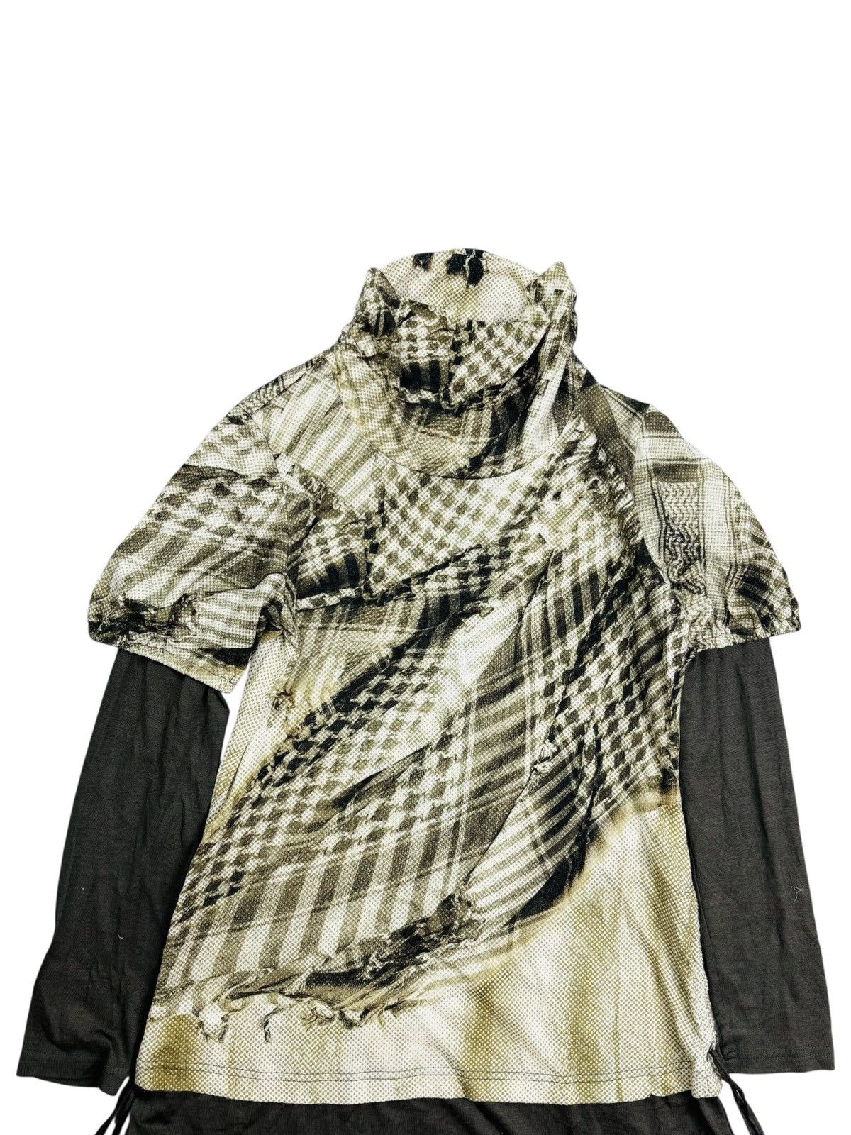 If Six Was Nine 2000s Jemy Garcon - Trompe L'oeil Keffiyeh Semagh Top Size US M / EU 48-50 / 2 - 3 Thumbnail