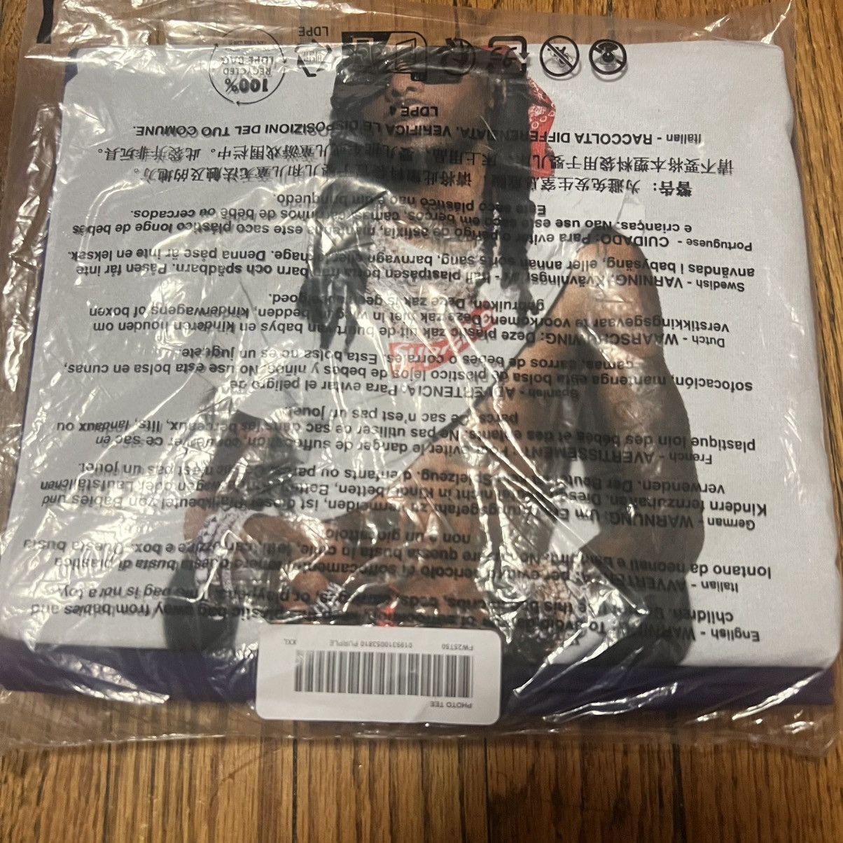 Supreme In Hand Supreme Playboi Carti Photo Tee Purple Size XXL Size US XXL / EU 58 / 5 - 4 Thumbnail