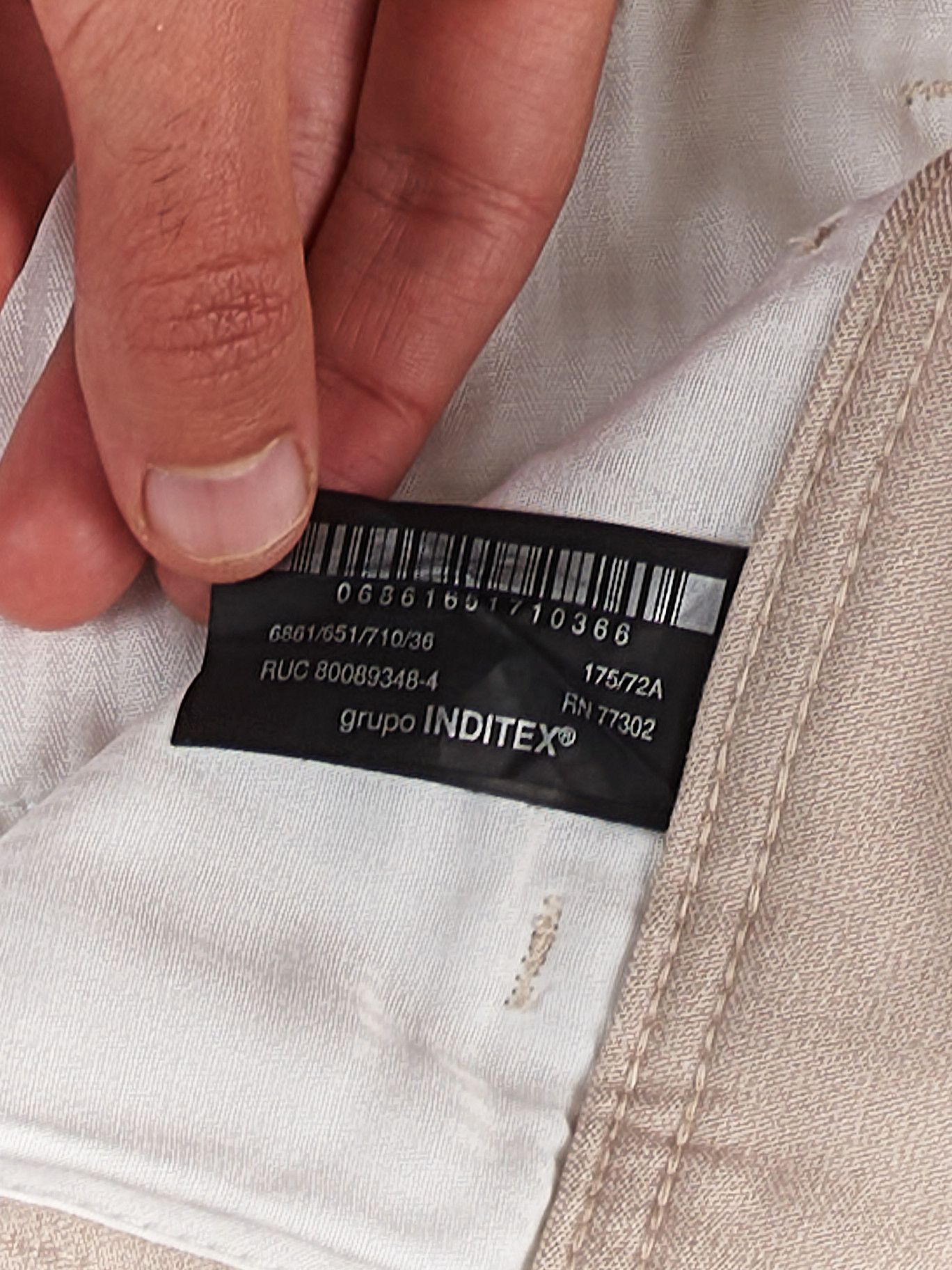Zara ZARA STRAIGHT FIT CHINO PANTS CREME Size US 29 - 3 Thumbnail
