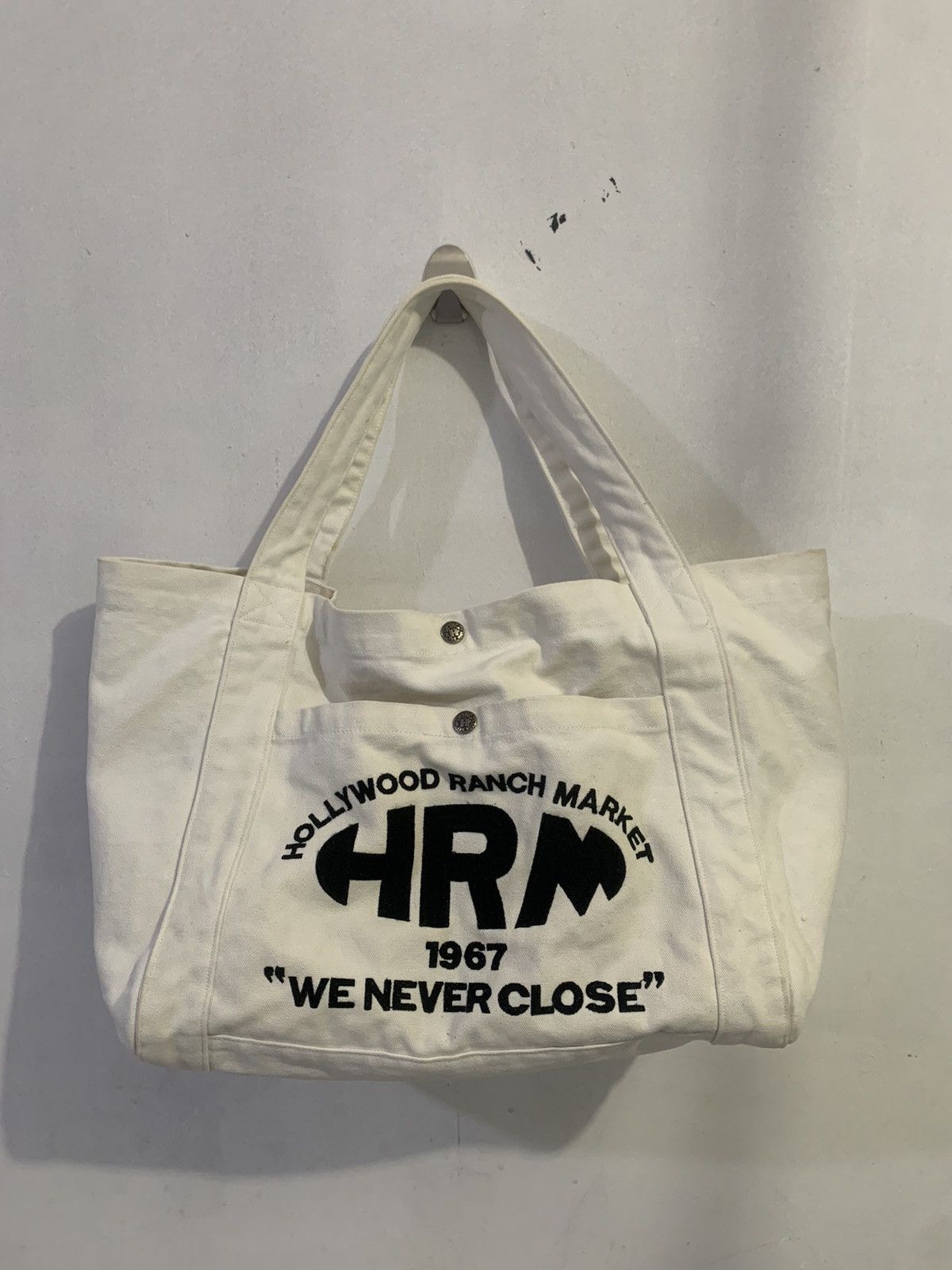 HOLLYWOOD RANCH MARKET × Vintage HRM Hollywood Ranch Market Embroidered Tote Bag Size ONE SIZE - 1 Thumbnail