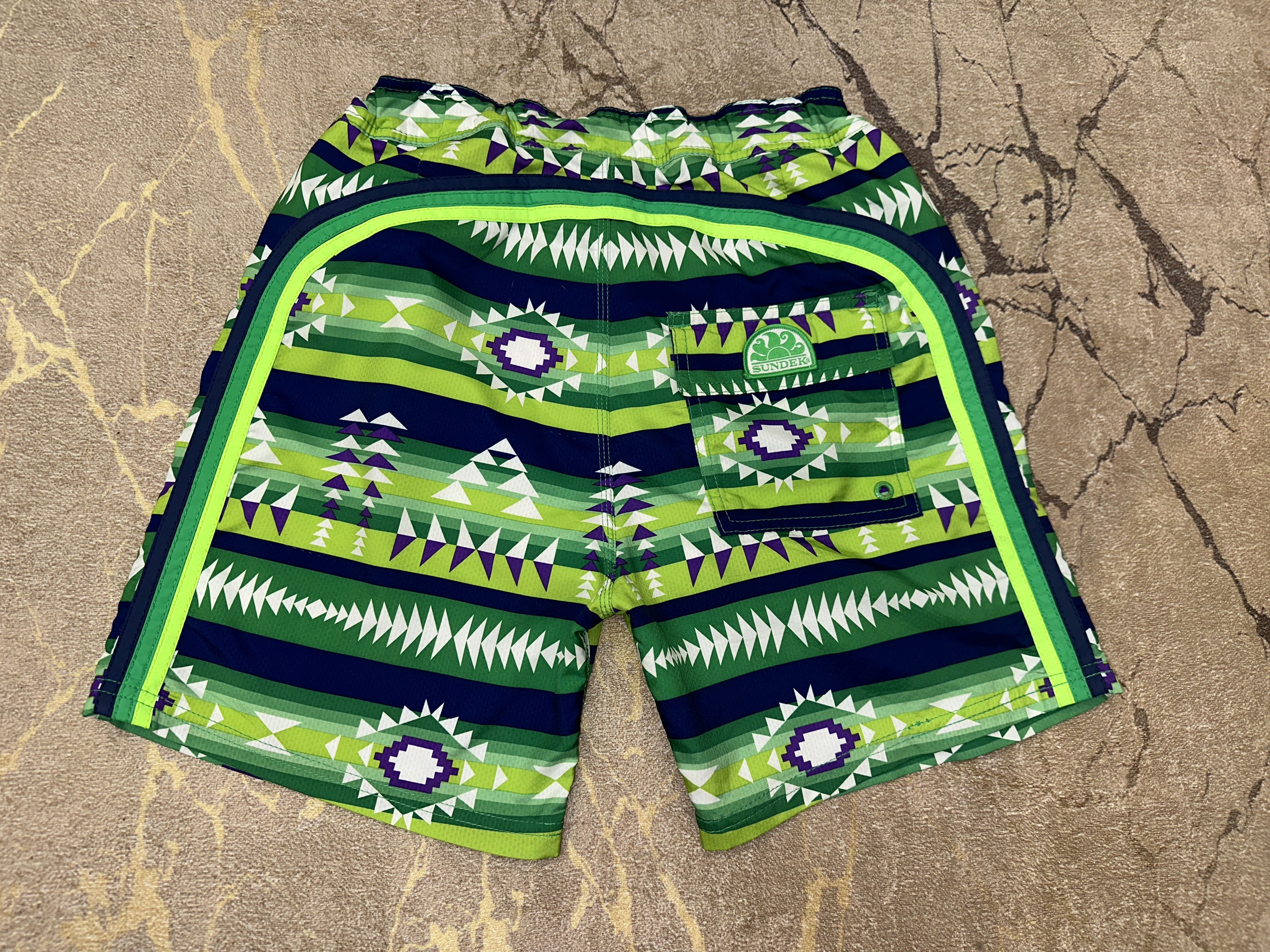 Sundek Roman Style Sundek 30 Mosaic Beach Board Shorts Swim size 30 Size US 30 / EU 46 - 1 Thumbnail