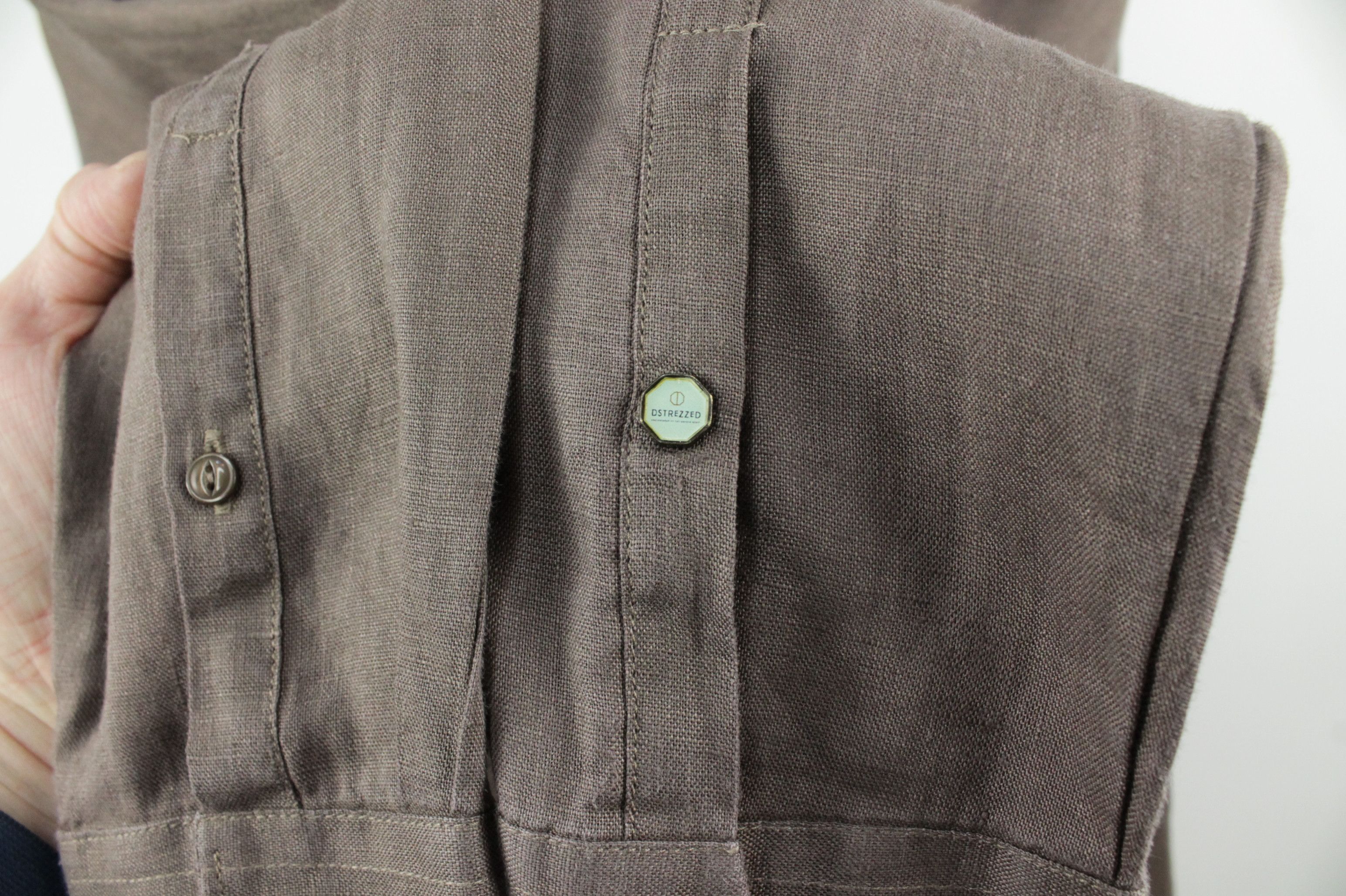 Other Dstrezzed Jagger Brown Linen Casual Shirt Men's Size US S / EU 44-46 / 1 - 8 Thumbnail