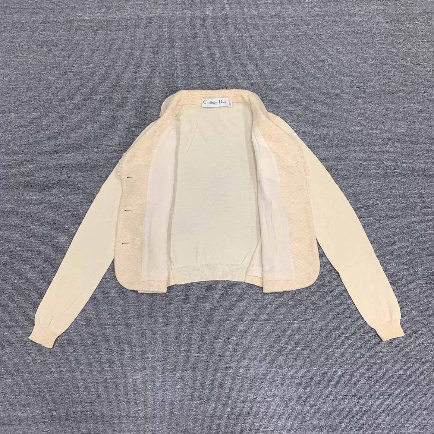 Dior Dior Ivory Wool Cardigan 38 95 New Size S / US 4 / IT 40 - 6 Thumbnail