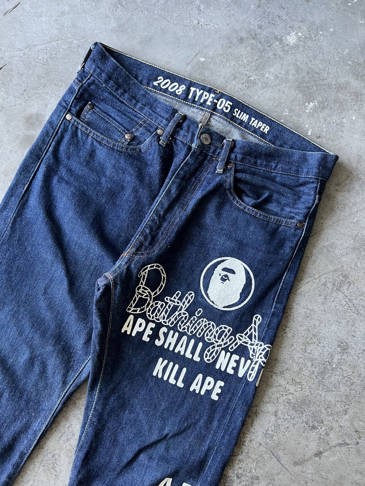 Bape Bape - 2008 Type 5 Selvedge Denim Jeans Size US 32 / EU 48 - 2 Thumbnail