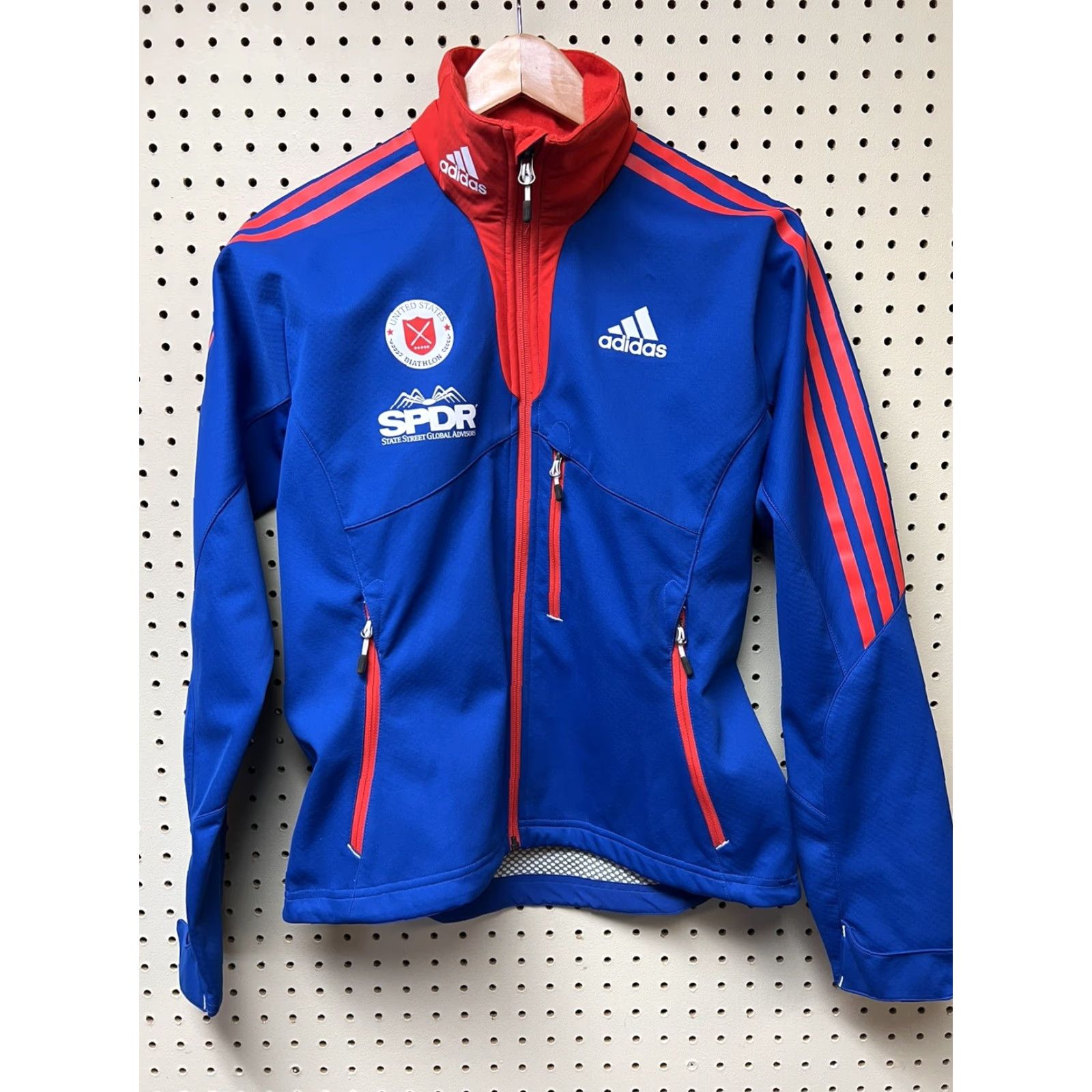 Adidas adidas USA Biathalon Warm-Up Jacket Track Jacket Women's Small Ski SPDR Sponsors Multicolor Men? Wait. Size S / US 4 / IT 40 - 2 Thumbnail