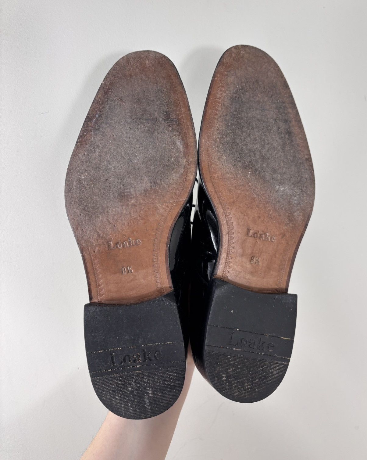 Loake Loake Lifestyle Men’s Black Patent Leather Dress Shoes Size US 9.5 / EU 42-43 - 17 Thumbnail