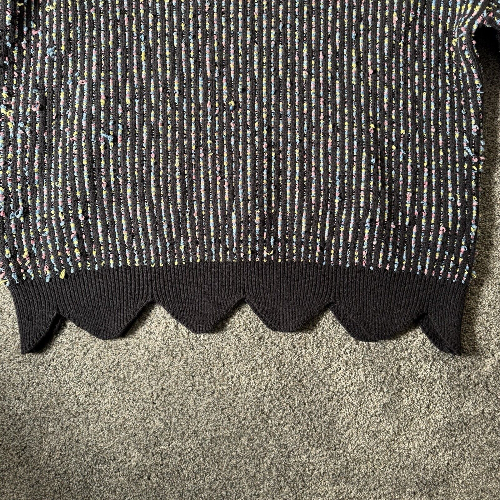 Other Weekend Suzanne Betro Sweater Womens 2X Plus Scalloped Heavy Size XXL / US 16-18 / IT 52-54 - 14 Thumbnail