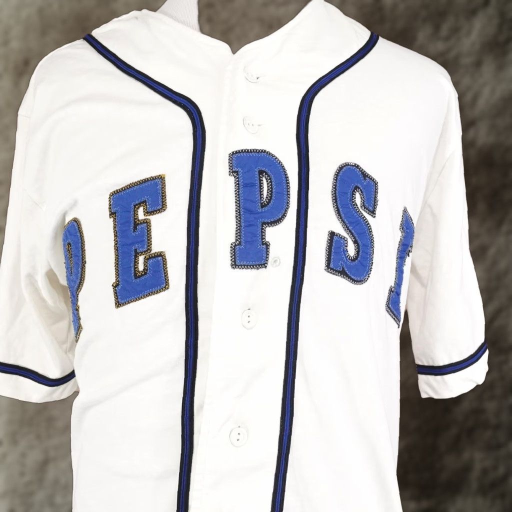 Vintage VINTAGE Pepsi Shirt Mens M White Button-Up Baseball Jersey NeXt Logo Graphic Print 90s Football Mens Size US M / EU 48-50 / 2 - 1 Thumbnail