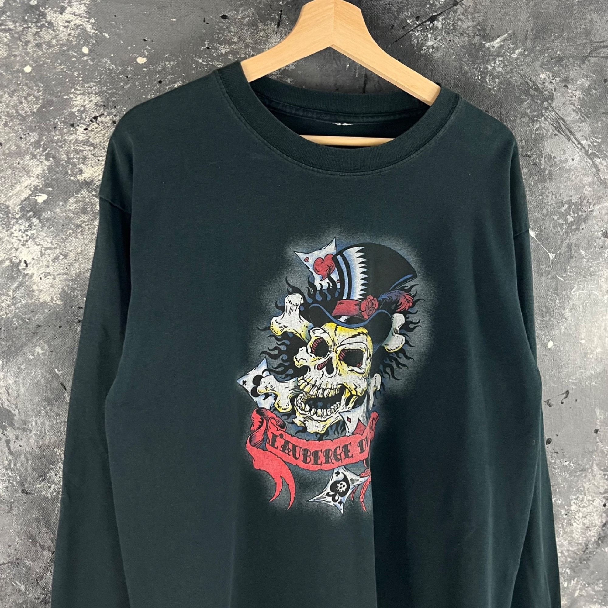 Vintage Vintage Y2K Skull Grunge long sleeve Size US L / EU 52-54 / 3 - 2 Thumbnail